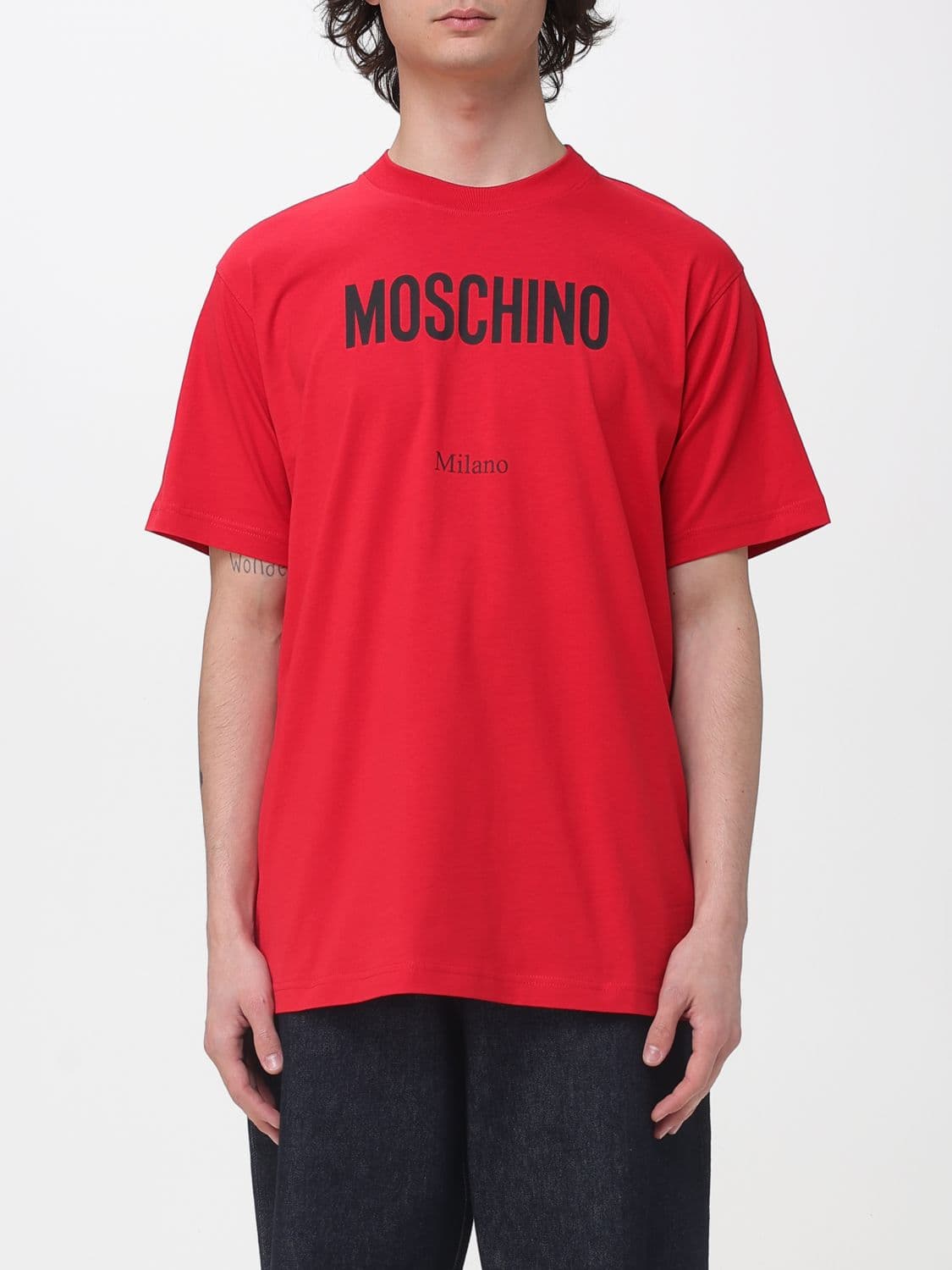 Moschino Couture Cotton T-shirt with Logo
