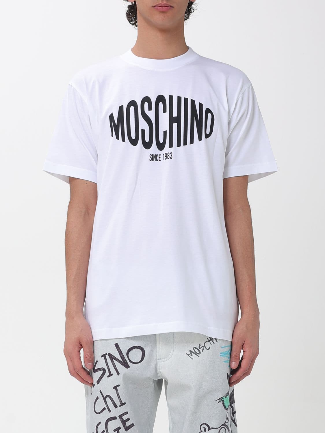 Moschino Couture Cotton T-shirt with Logo