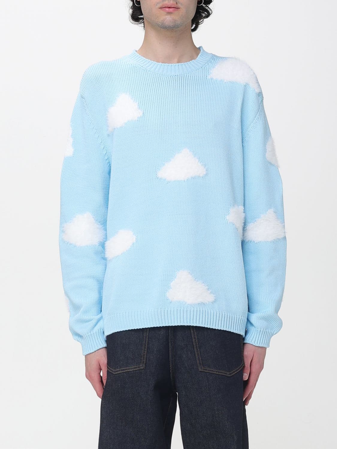 Moschino Couture Cotton Blend Sweater with Clouds · 48