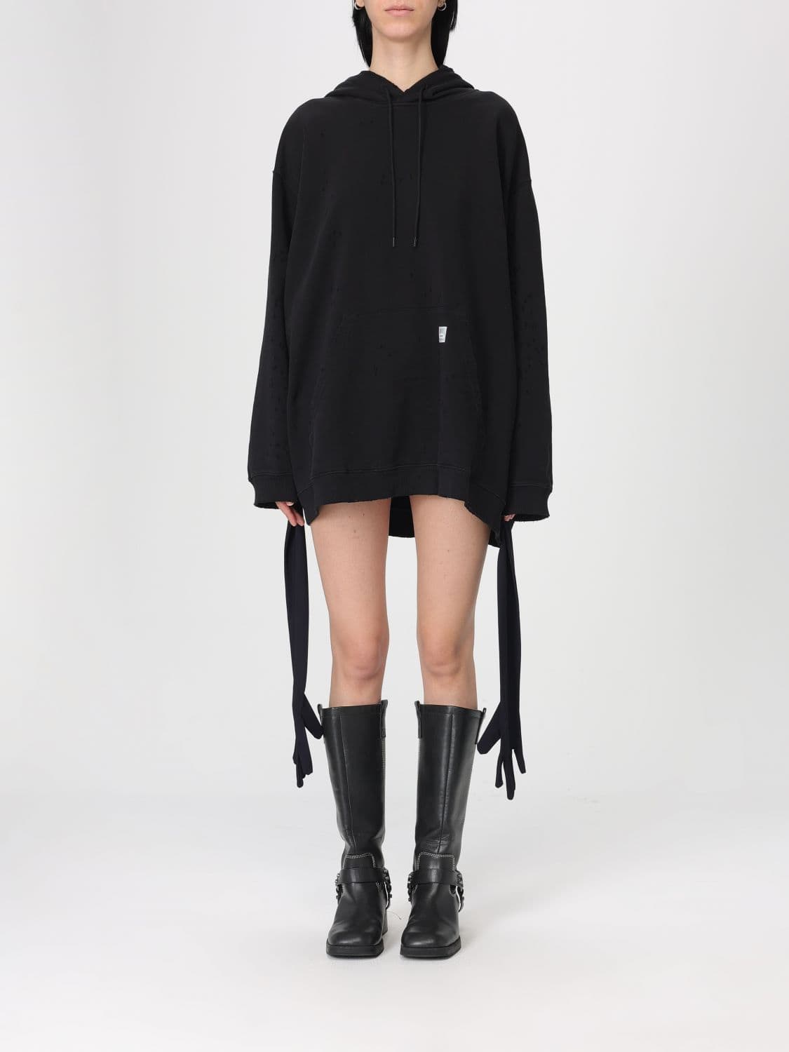 Mm6 Maison Margiela Cotton Hooded Dress