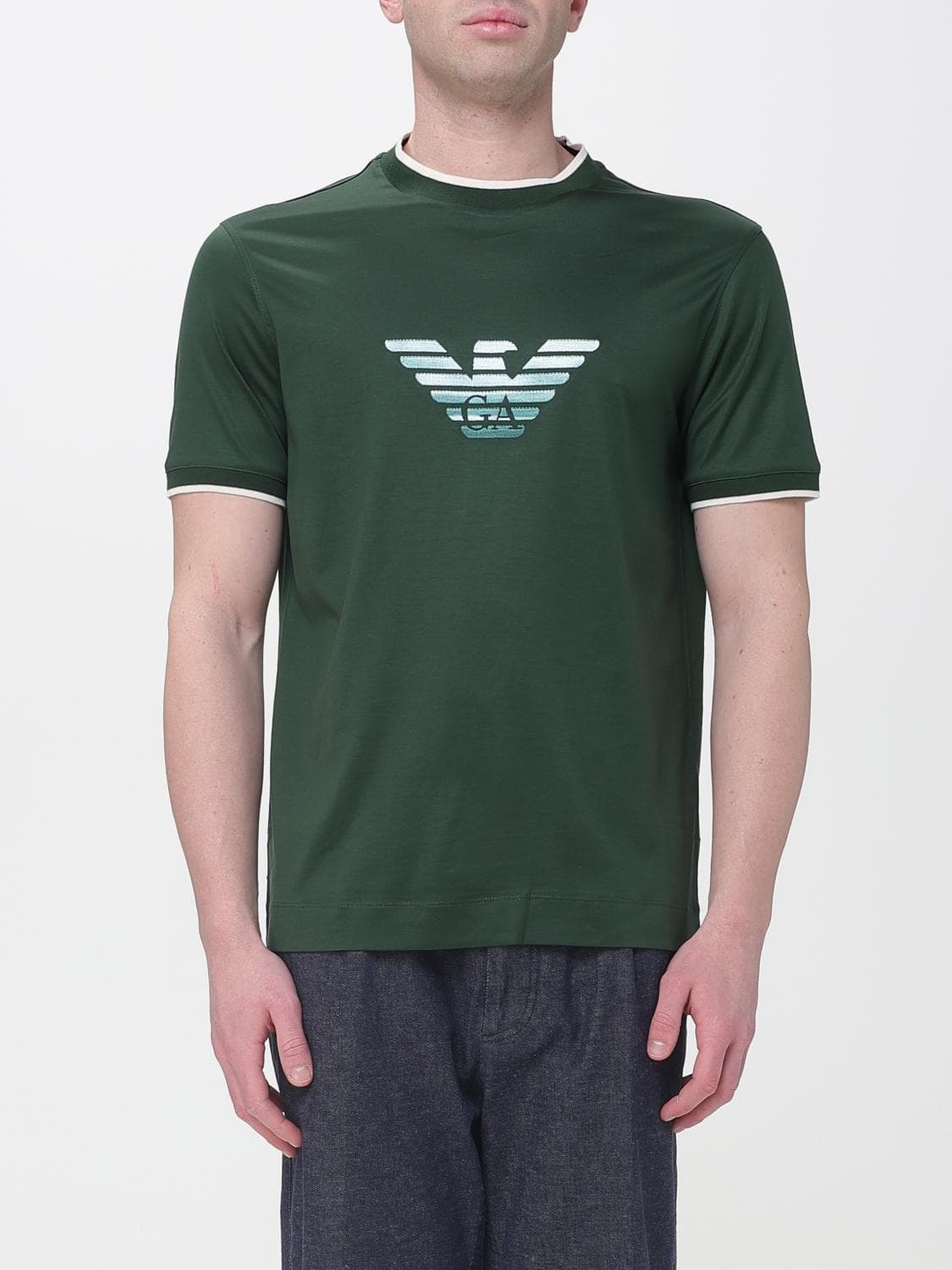 Emporio Armani Cotton Blend T-shirt with Logo