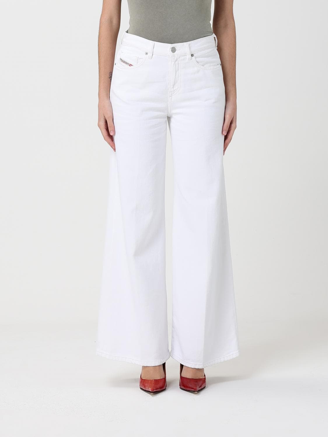 Diesel D-Akemi Flare Leg Stretch Denim Jeans