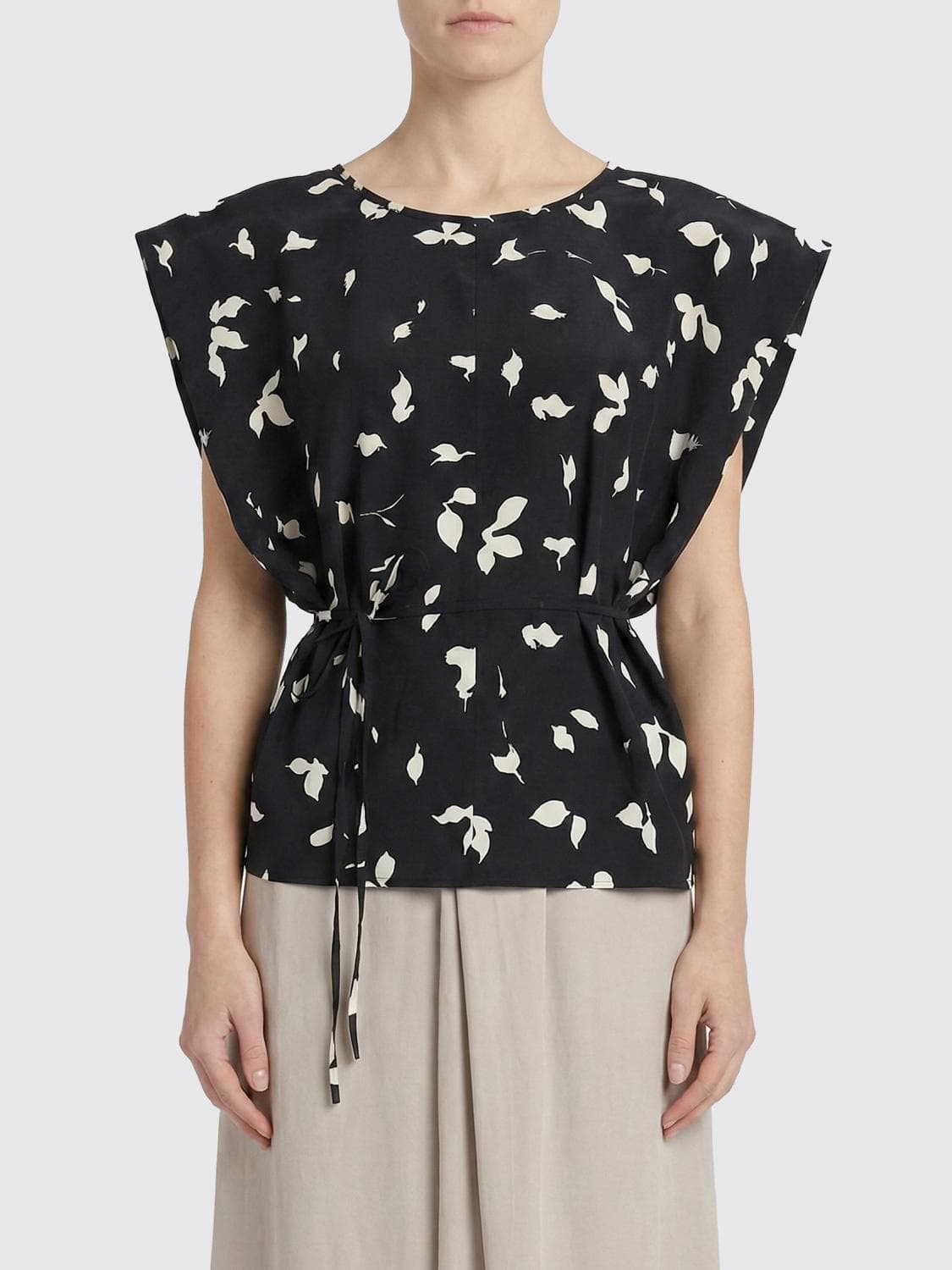 Alysi Patterned Cotton Top · 44