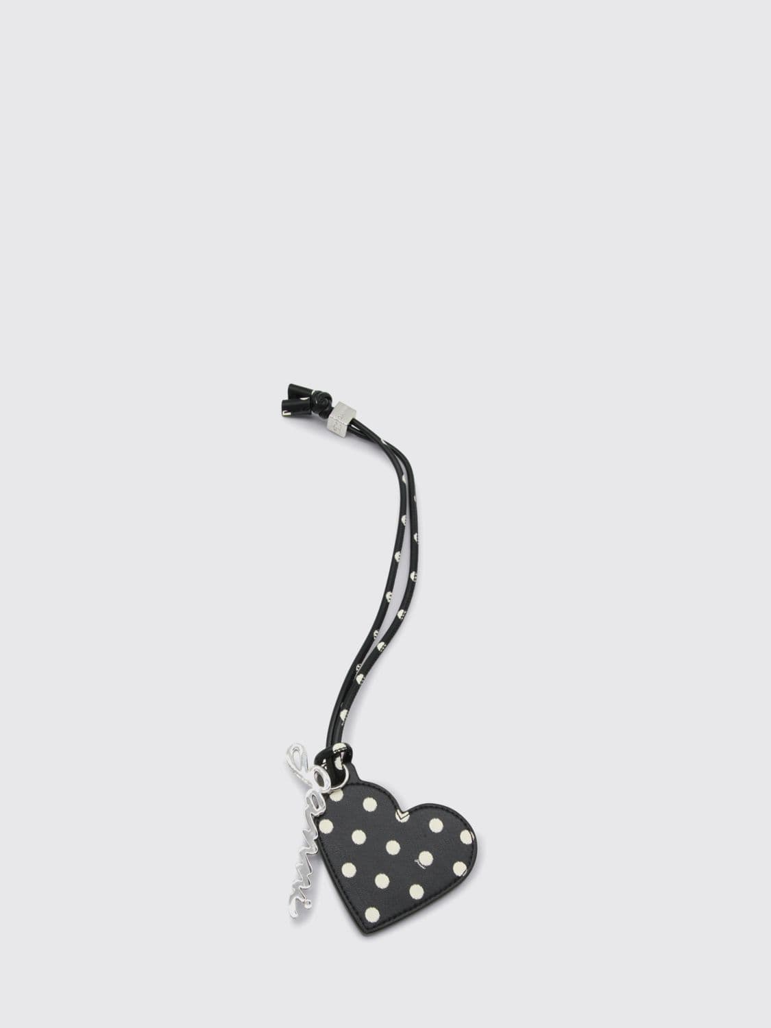 Ganni Polka Dot Faux Leather Keychain · OS