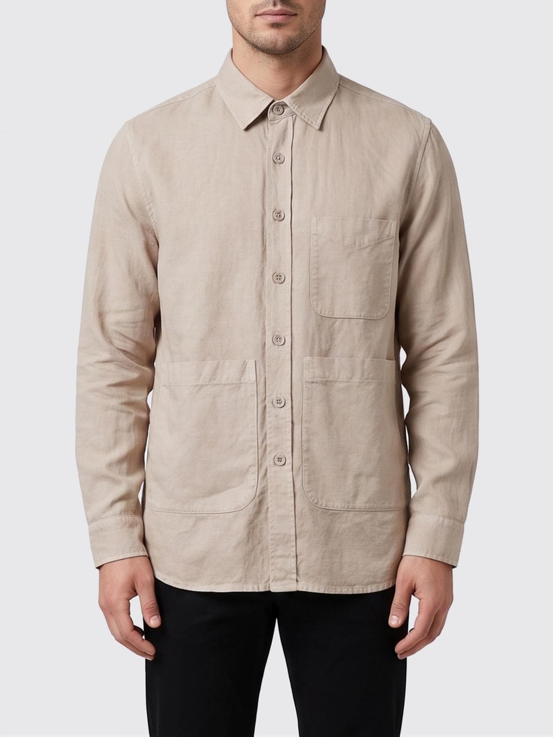 Aspesi Cotton and Linen Blend Shirt