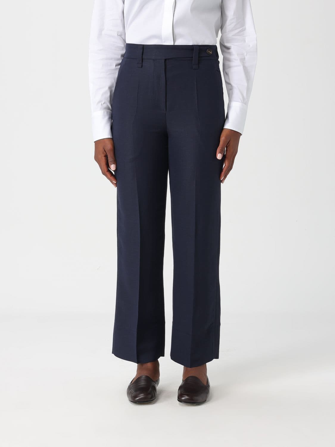 Brunello Cucinelli Cropped Stretch Cotton Trousers