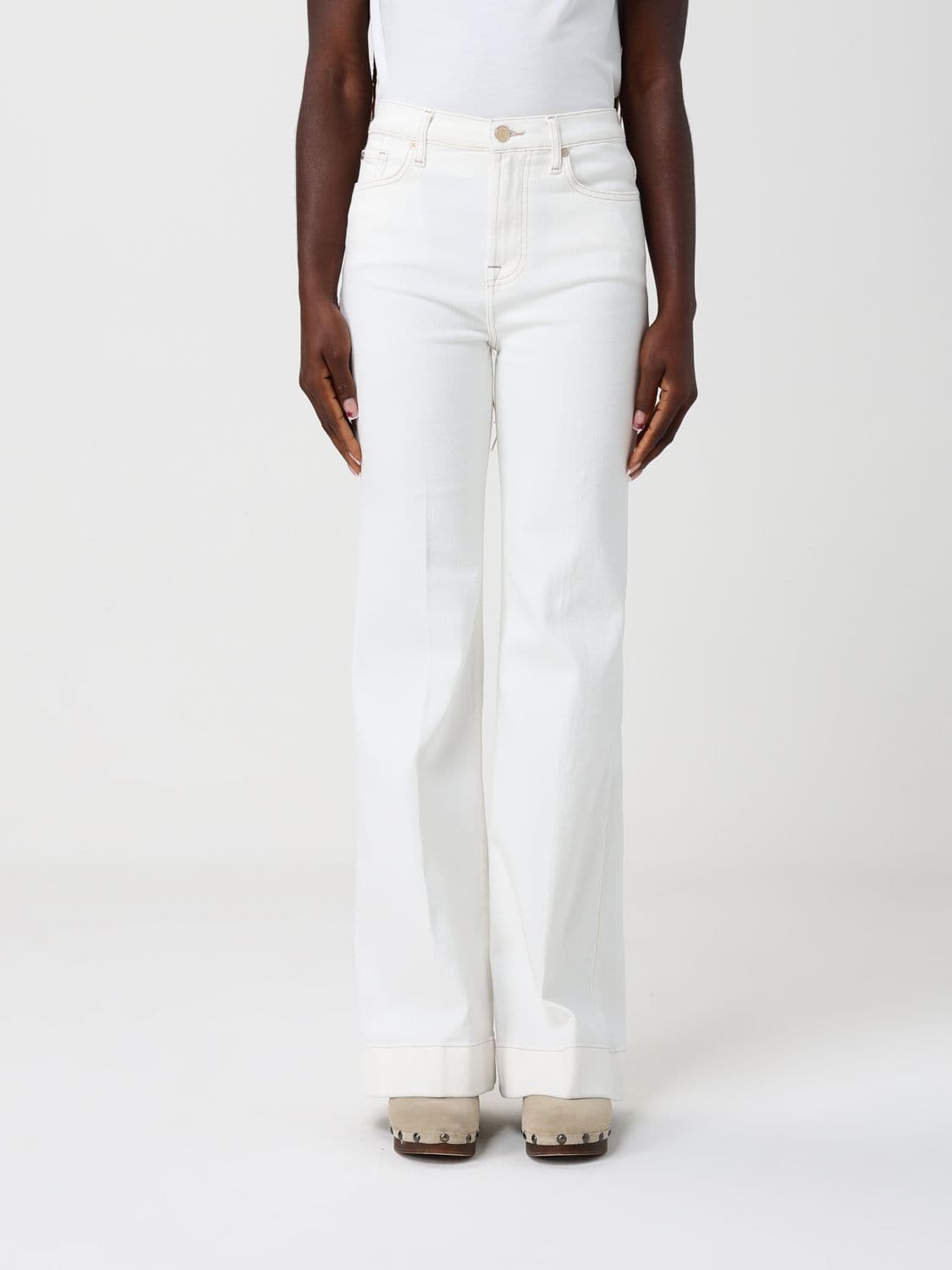 7 For All Mankind Stretch Cotton Trousers