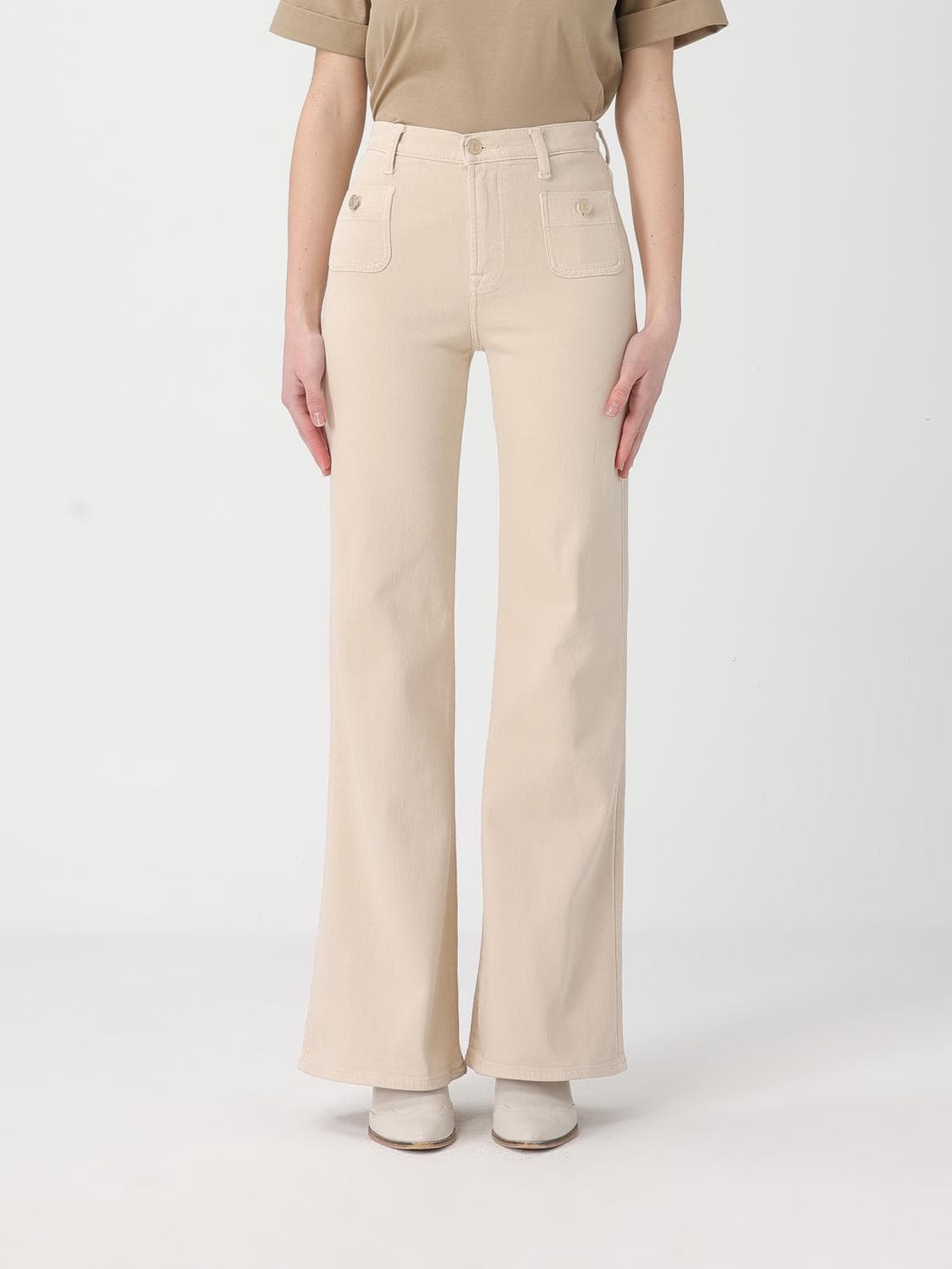 7 For All Mankind Stretch Cotton Trousers