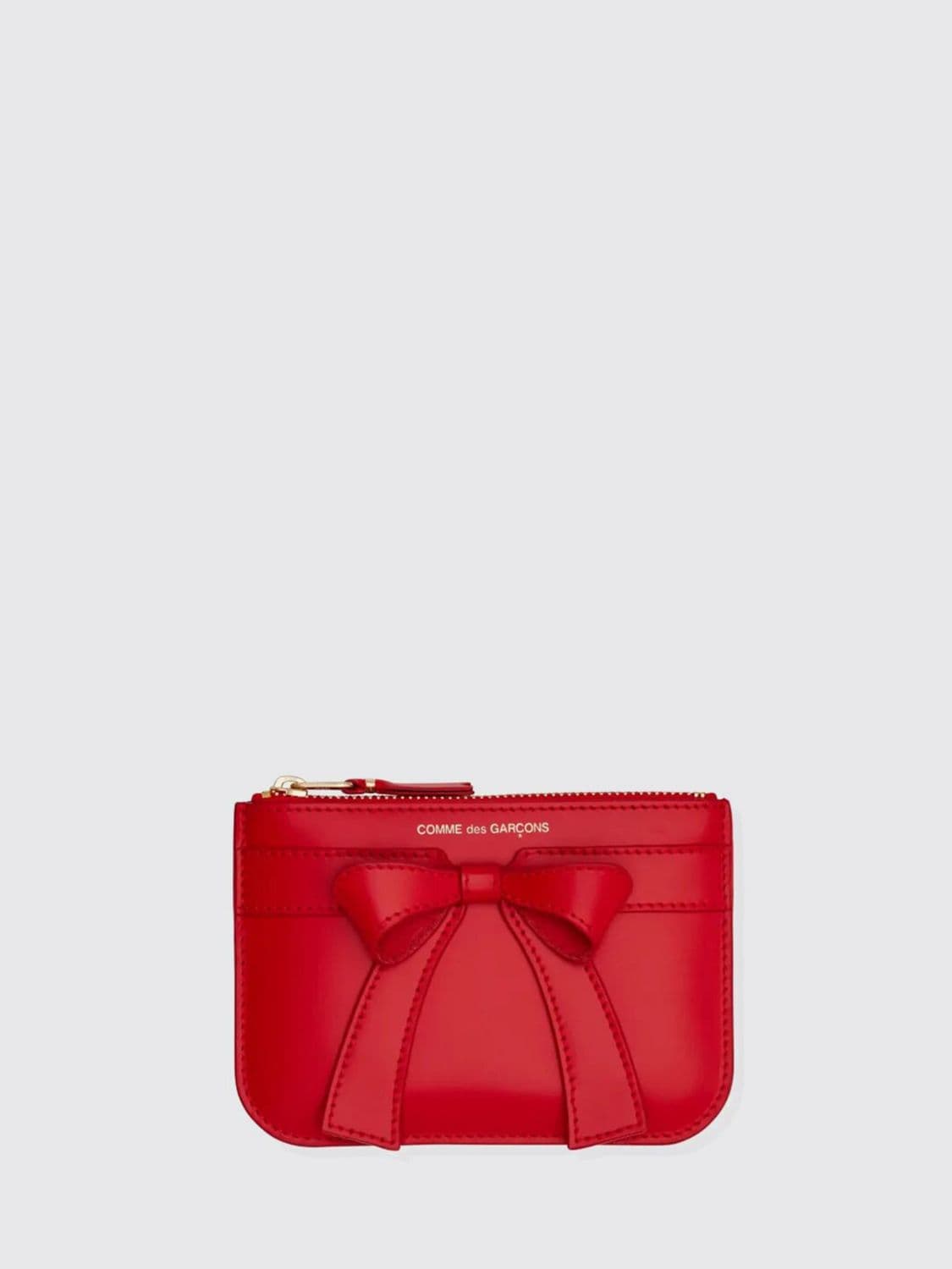 Comme Des Garçons Wallet Leather Bow Wallet Comme Des Garçons