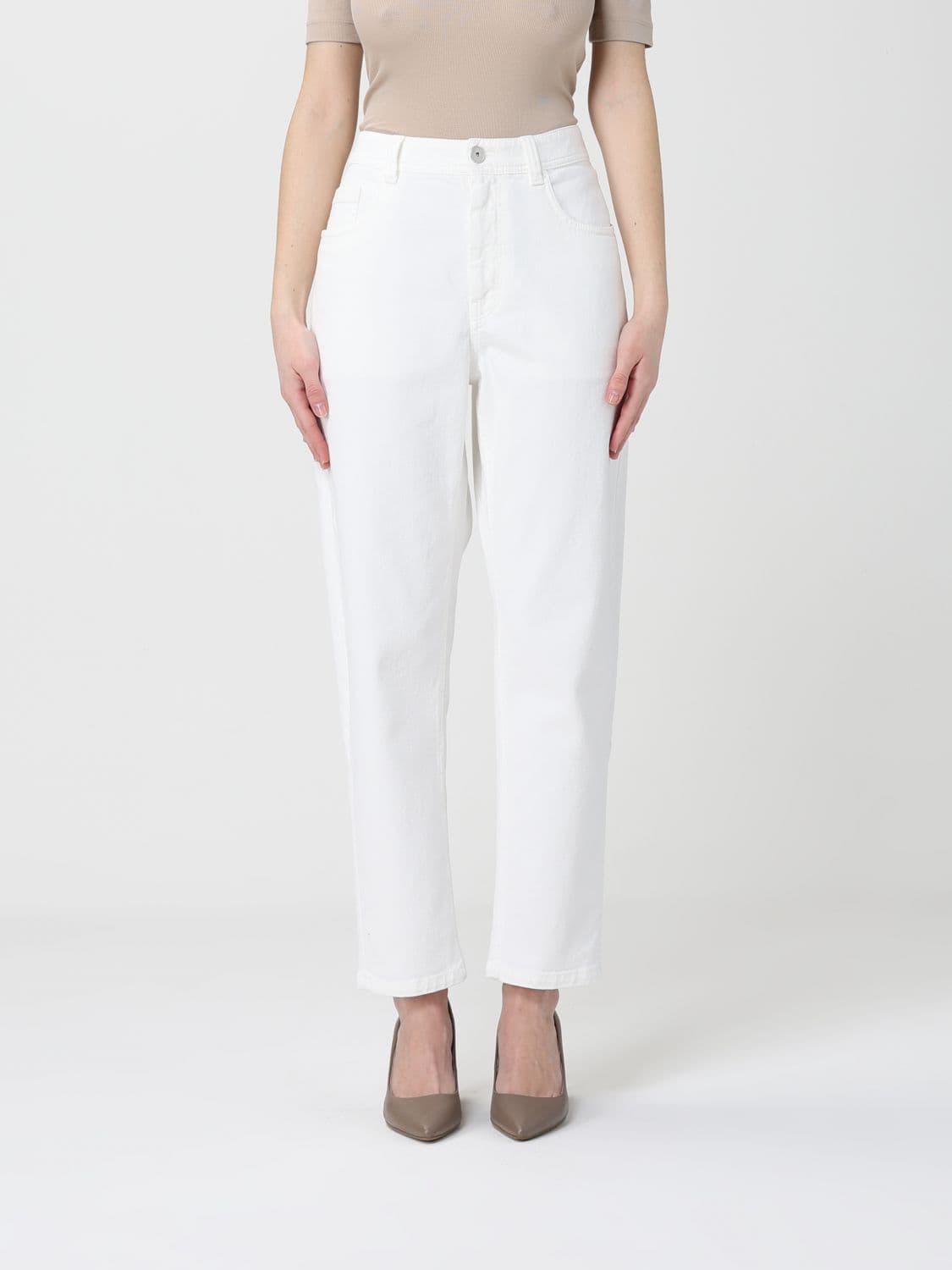 Brunello Cucinelli Tapered Jeans in Stretch Denim