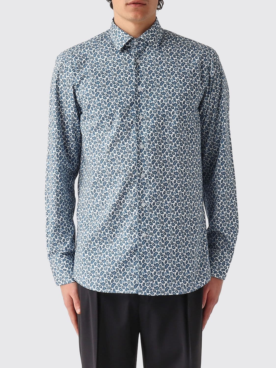 Etro Cotton Shirt with Paisley Print