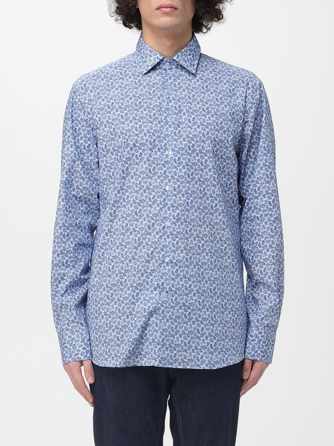 Etro Cotton Shirt with Paisley Print