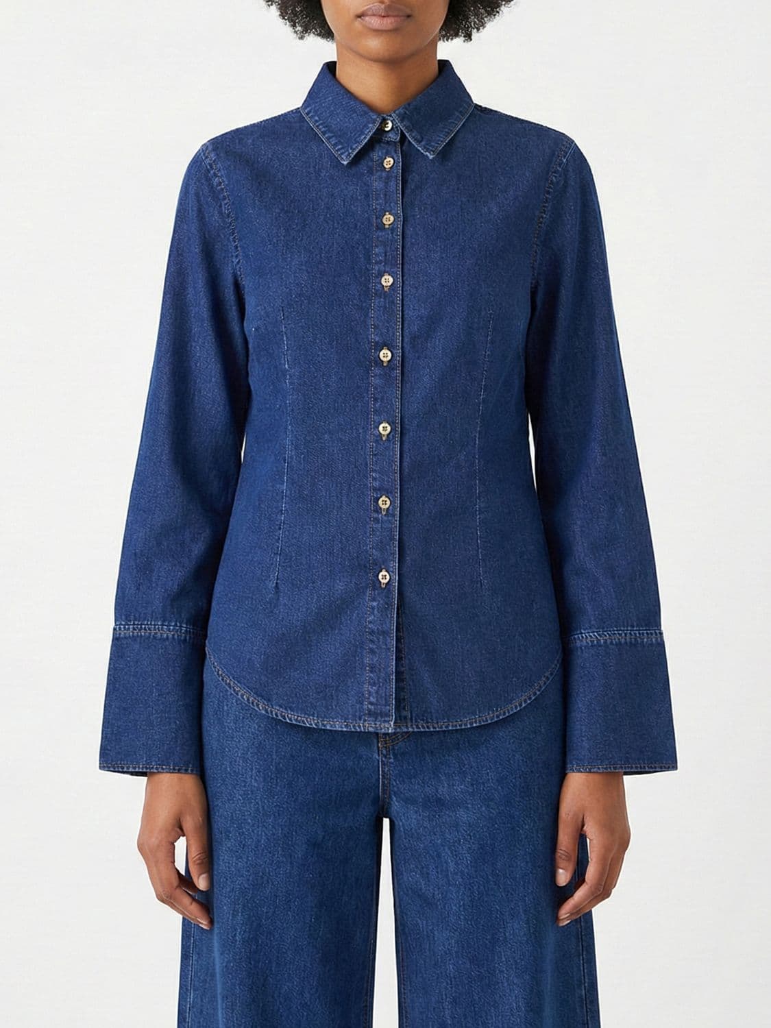 7 For All Mankind Shirt in Cotton Denim