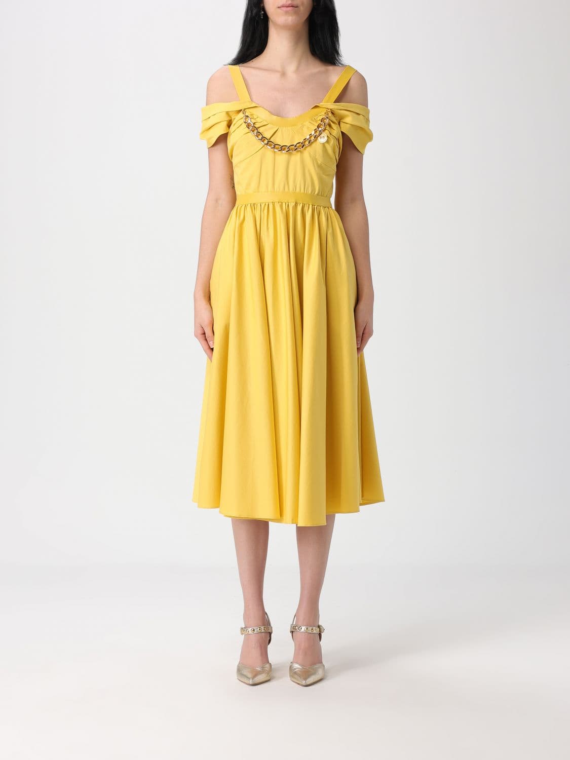 Elisabetta Franchi Cotton Midi Dress