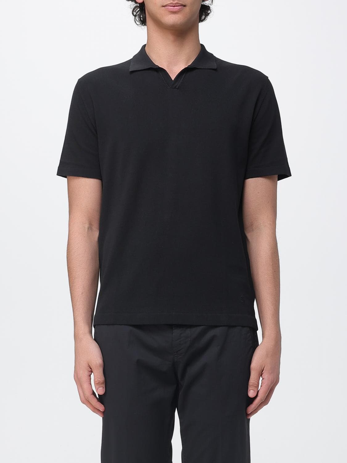Dondup Cotton Knit Polo Shirt · 52