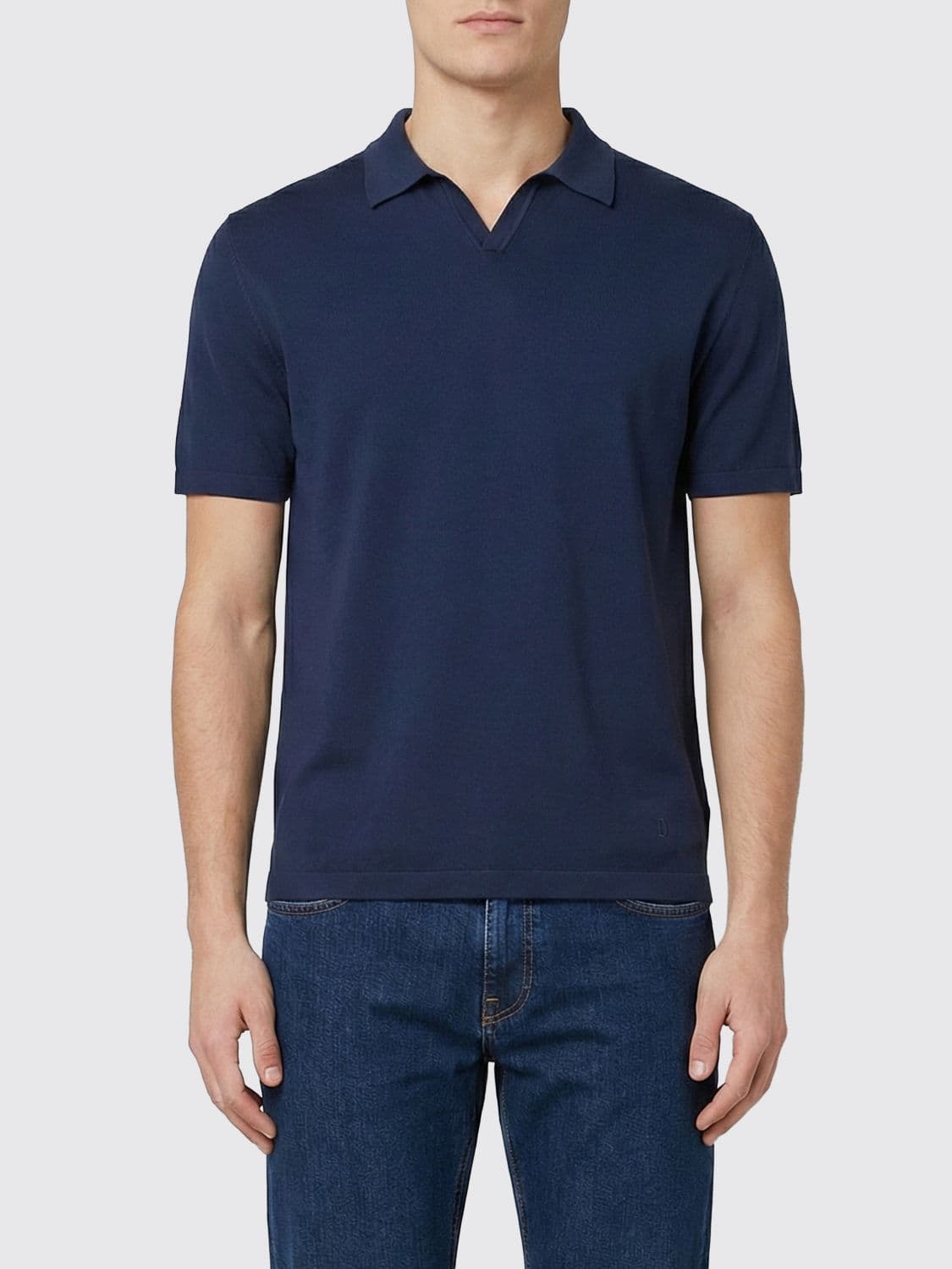 Dondup Cotton Knit Polo Shirt · 54