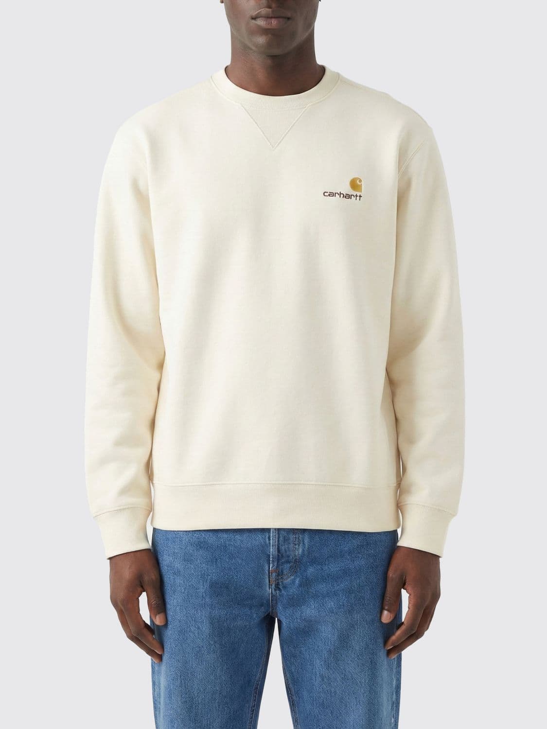 Carhartt Wip Cotton Blend Crewneck Sweatshirt with Logo