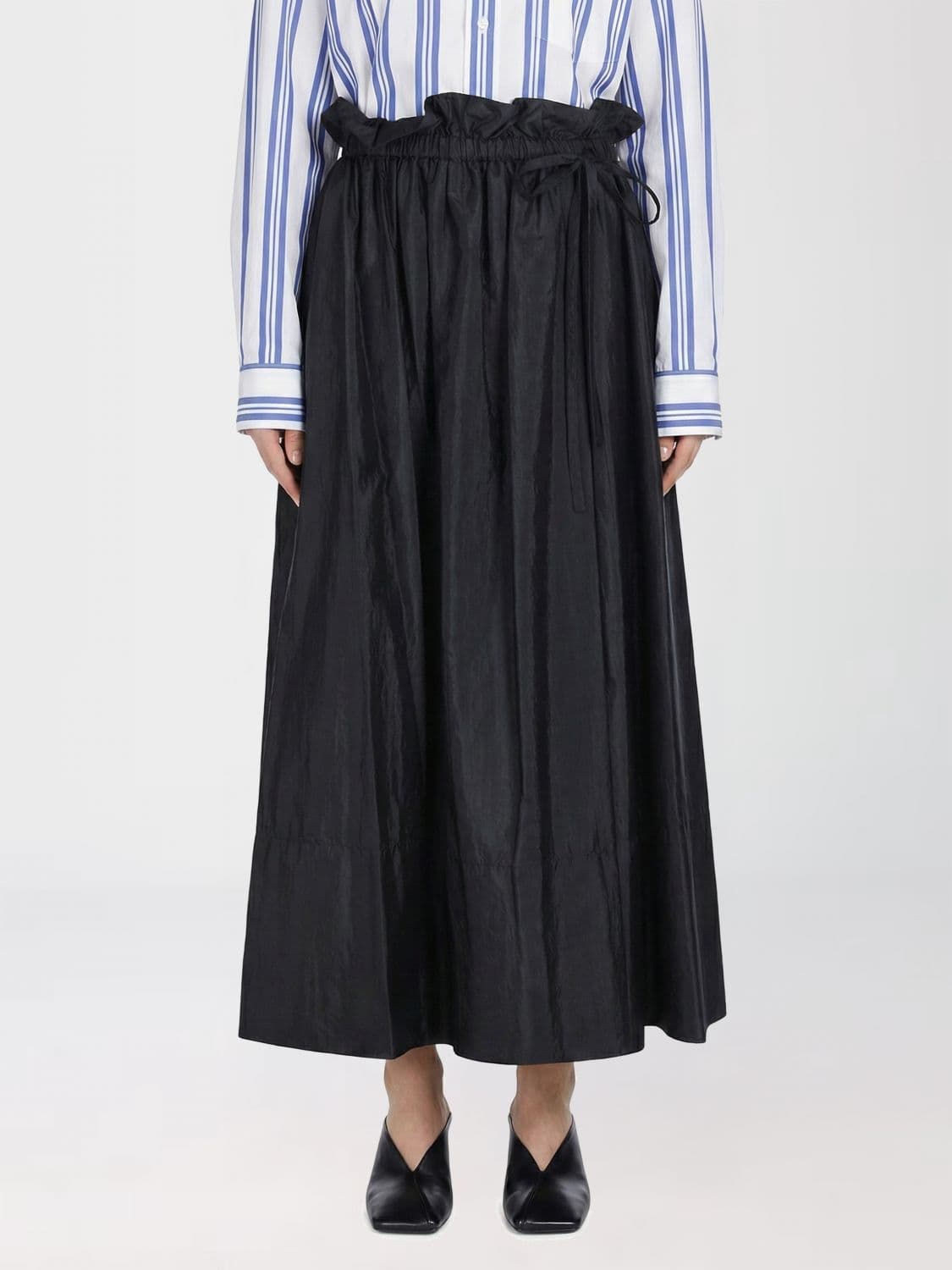 Jil Sander Silk Blend Midi Skirt