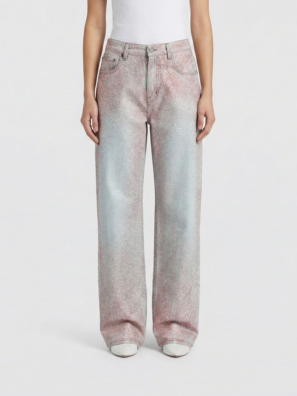 Haikure Bonnie Distressed Straight Jeans