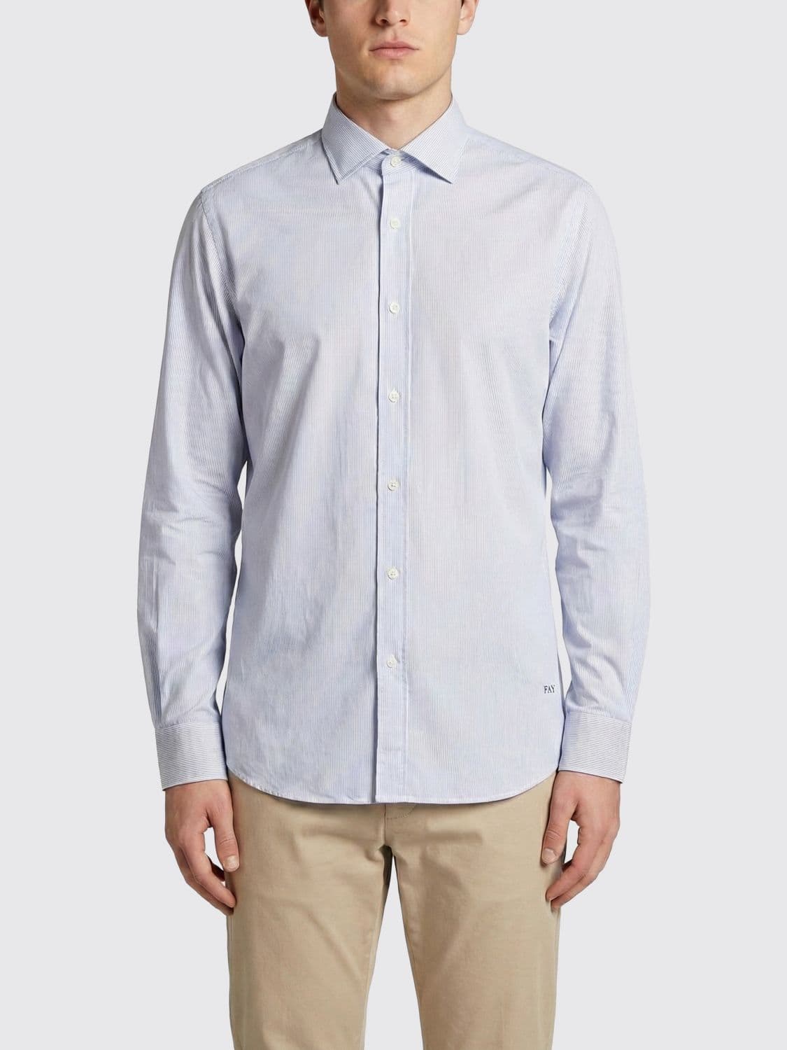Fay Classic Striped Cotton Shirt