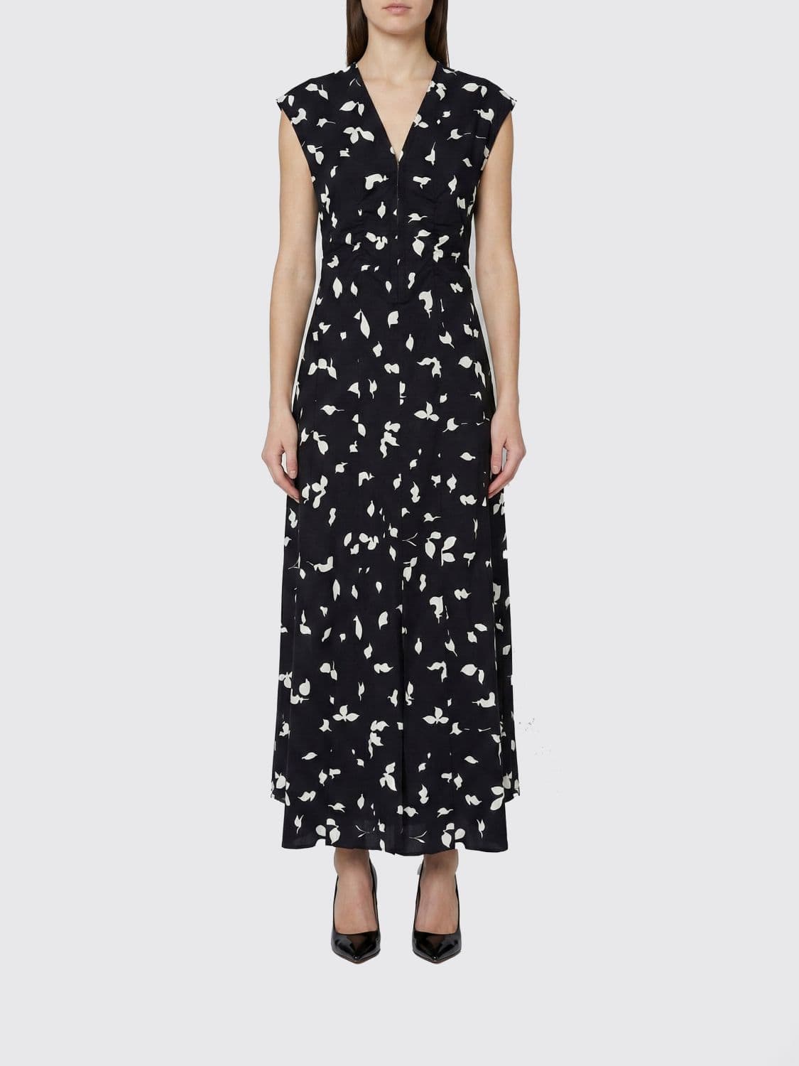 Alysi Patterned Cotton Dress