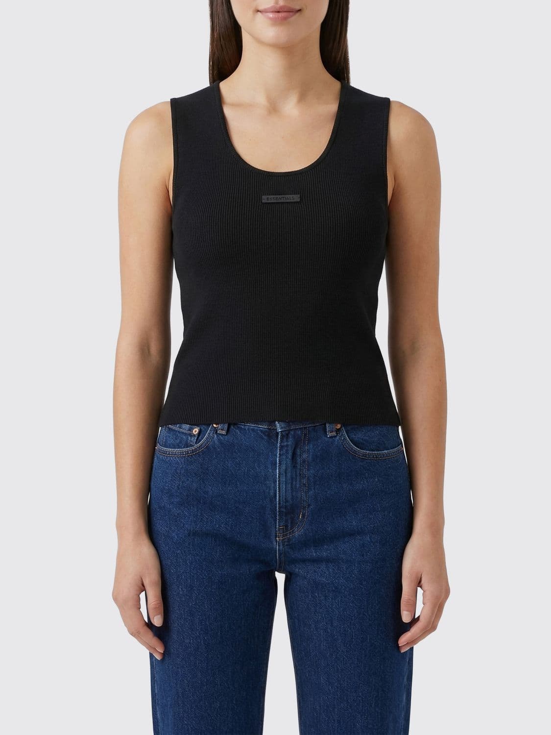 Fear Of God Essentials Black Polyester Blend Top