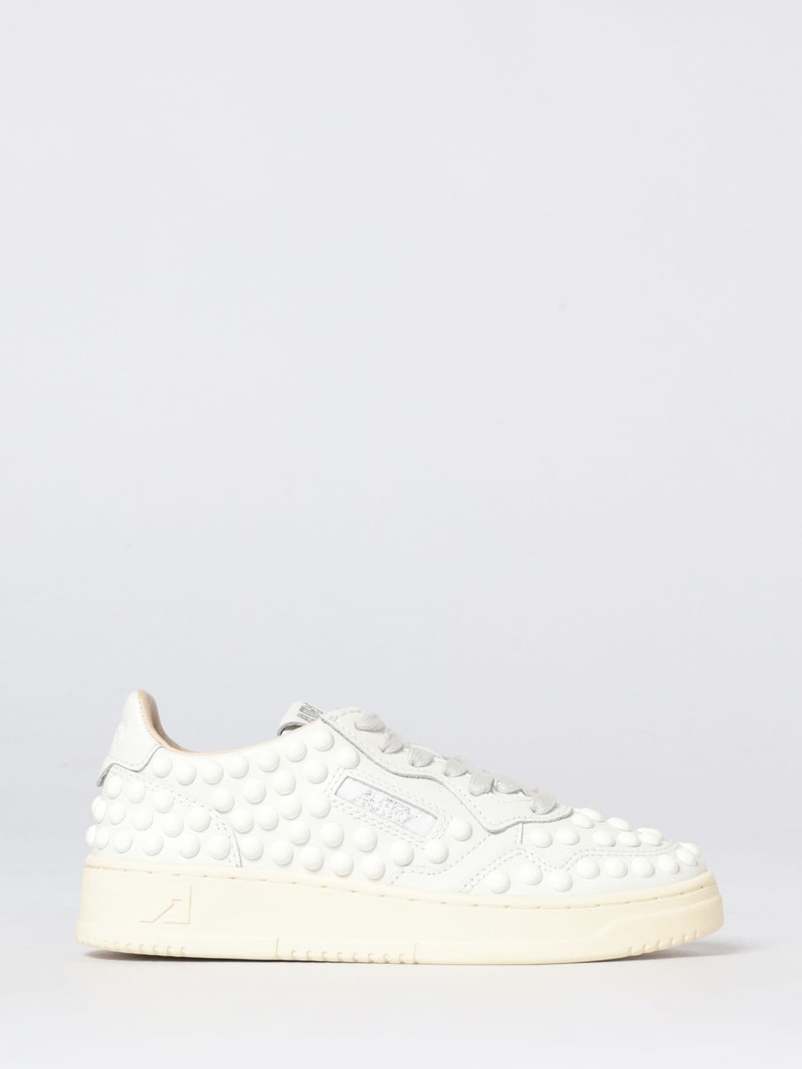 Autry Medalist Low Leather Sneakers with Studs