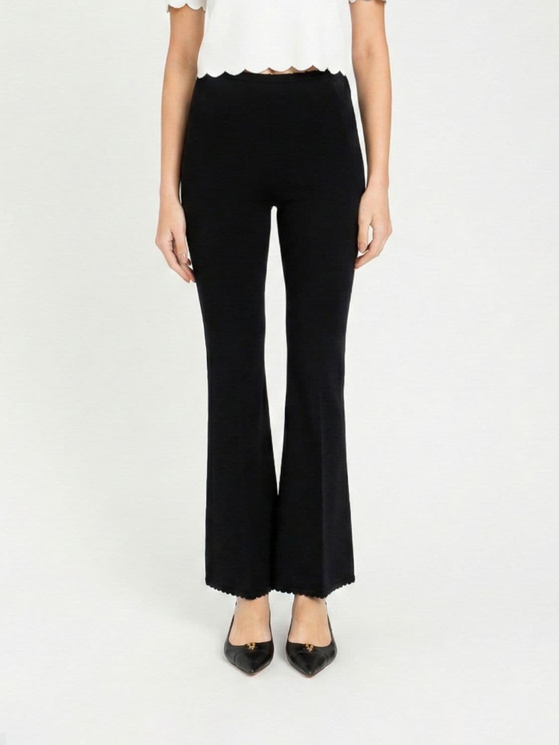Twinset Knitted Flared Trousers