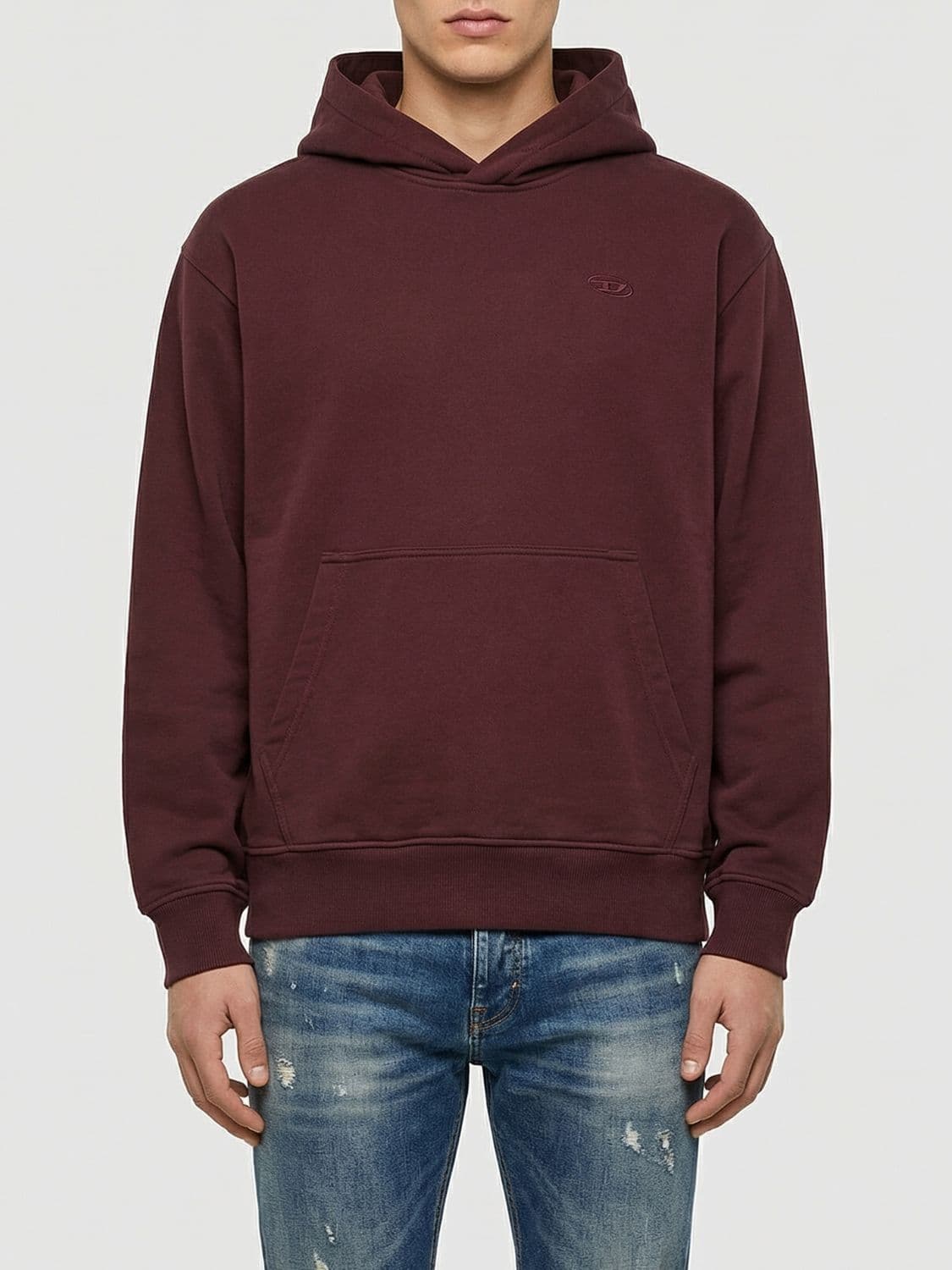 Diesel S-Macs-Hood-Megoval-D Cotton Hoodie