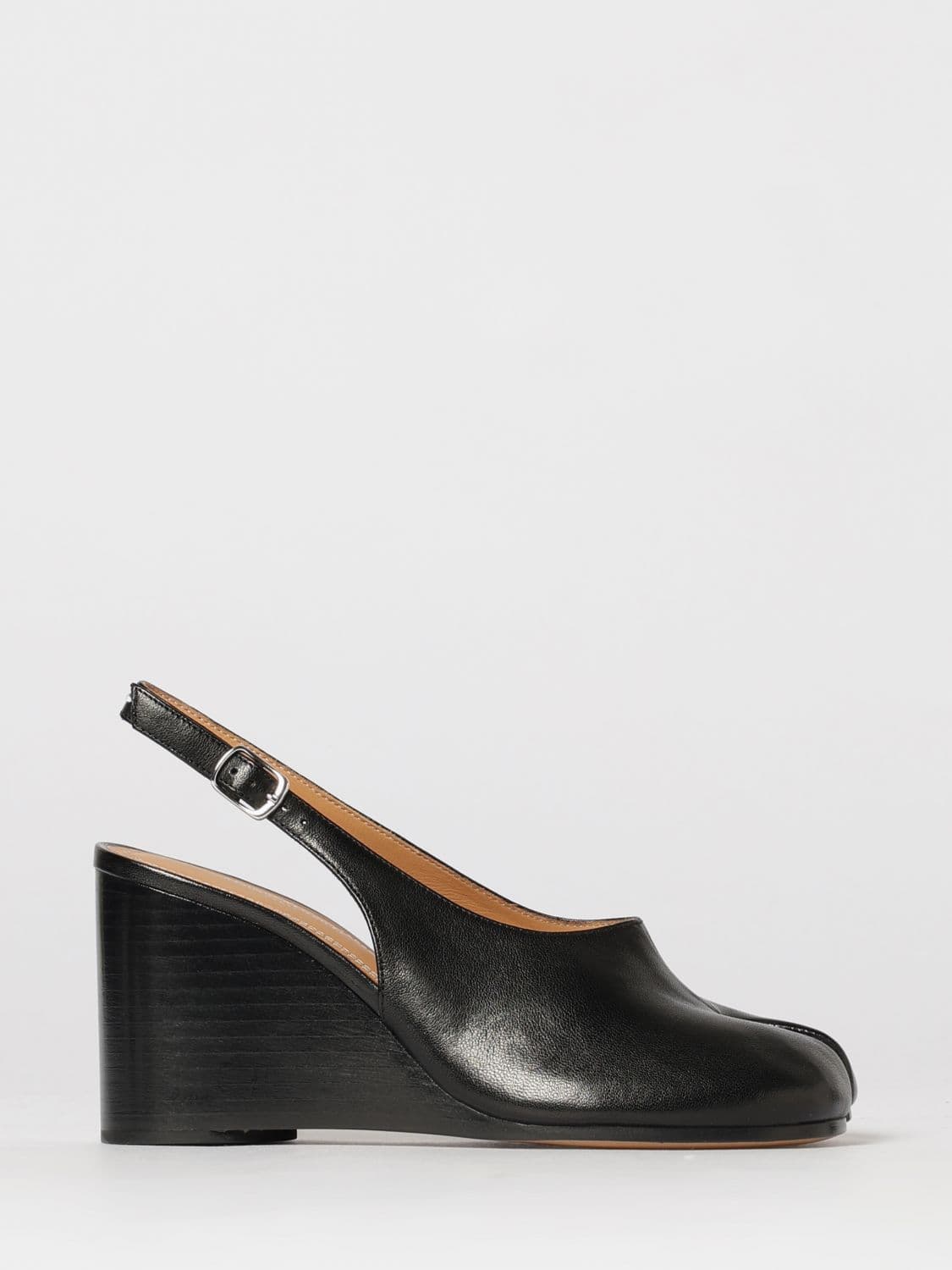 Maison Margiela Tabi Leather Wedge Slingback