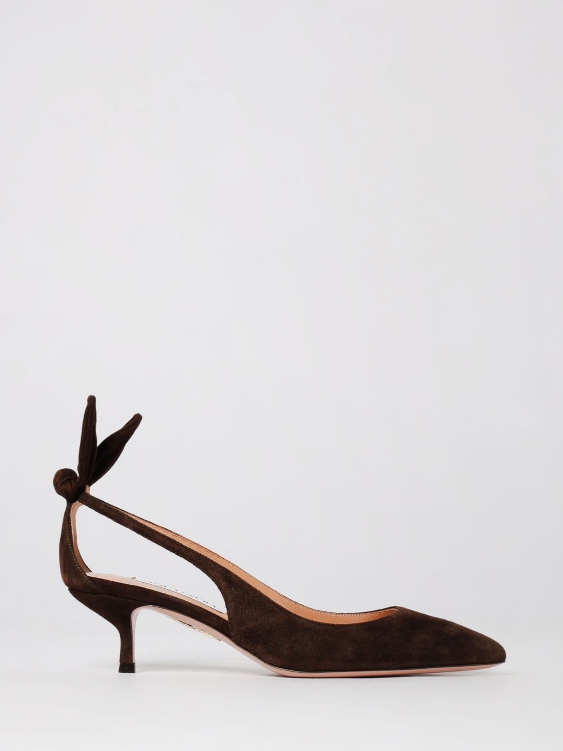 Aquazzura Bow Tie Suede Pumps