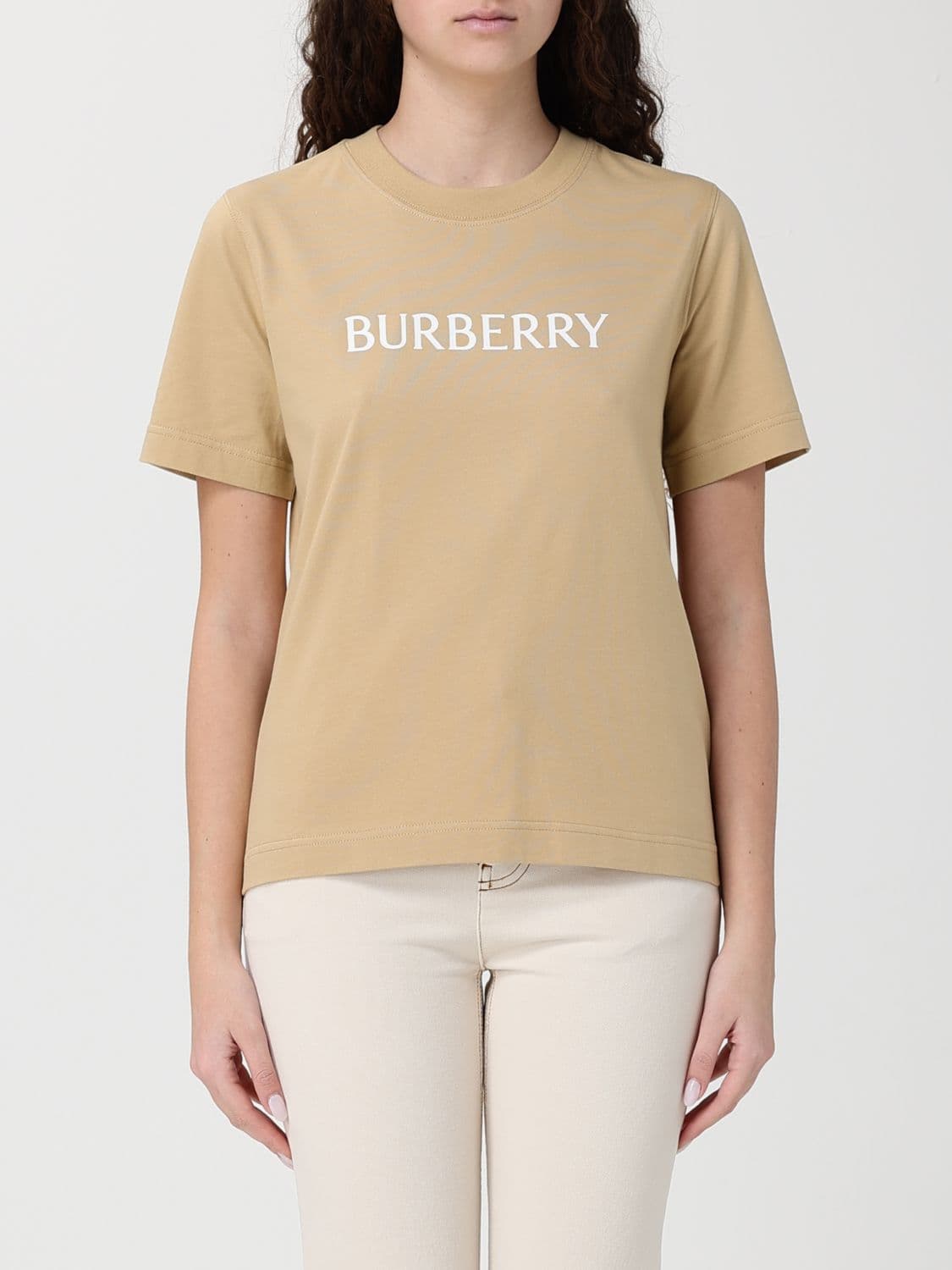 Burberry Basic Cotton T-Shirt with Logo · M