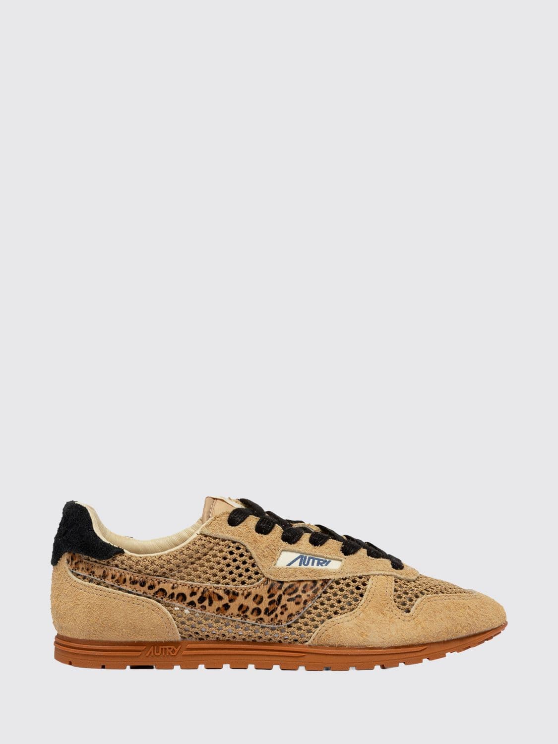 Autry Windspin Suede and Perforated Mesh Sneakers