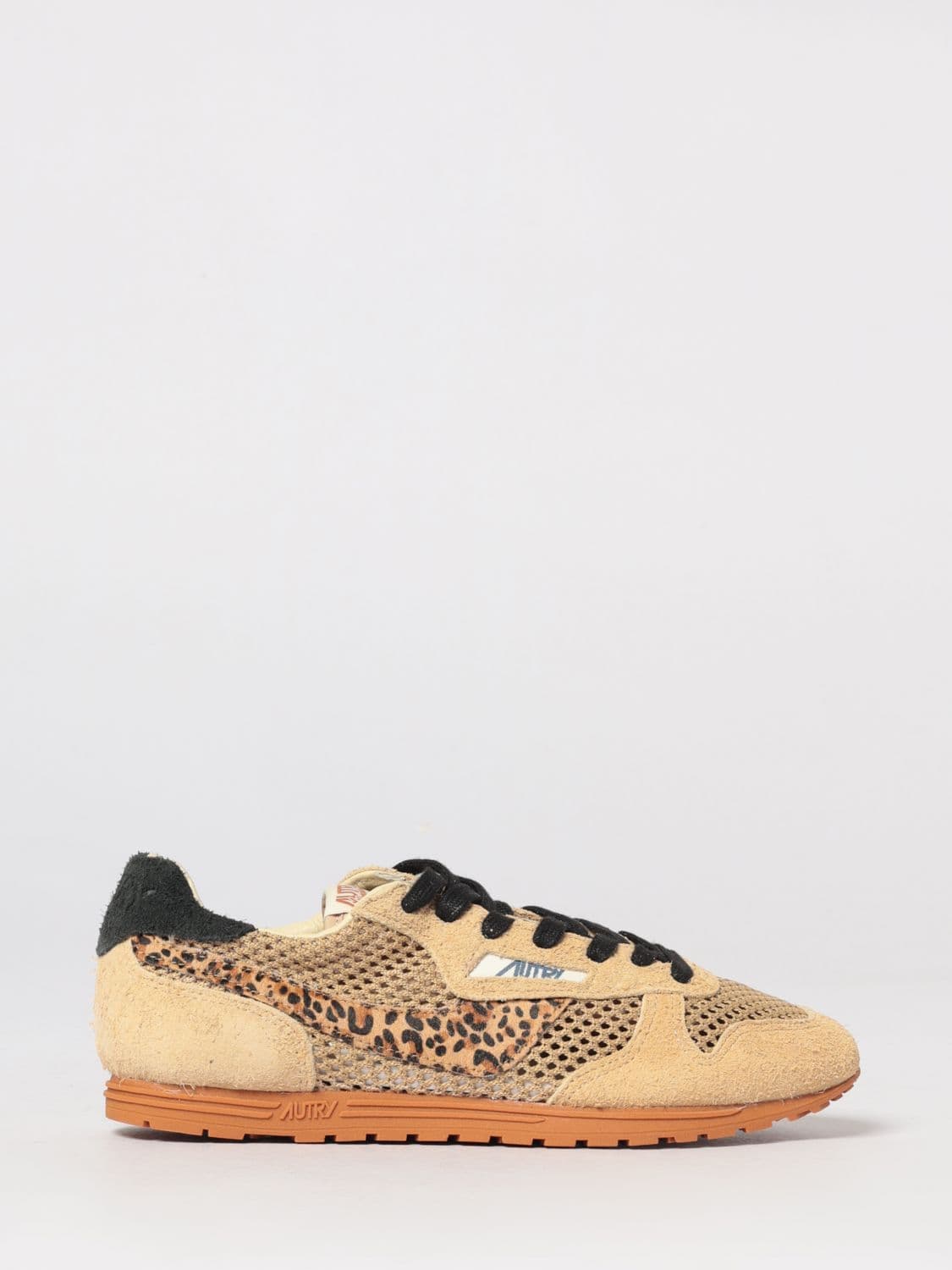 Autry Windspin Suede and Perforated Mesh Sneakers