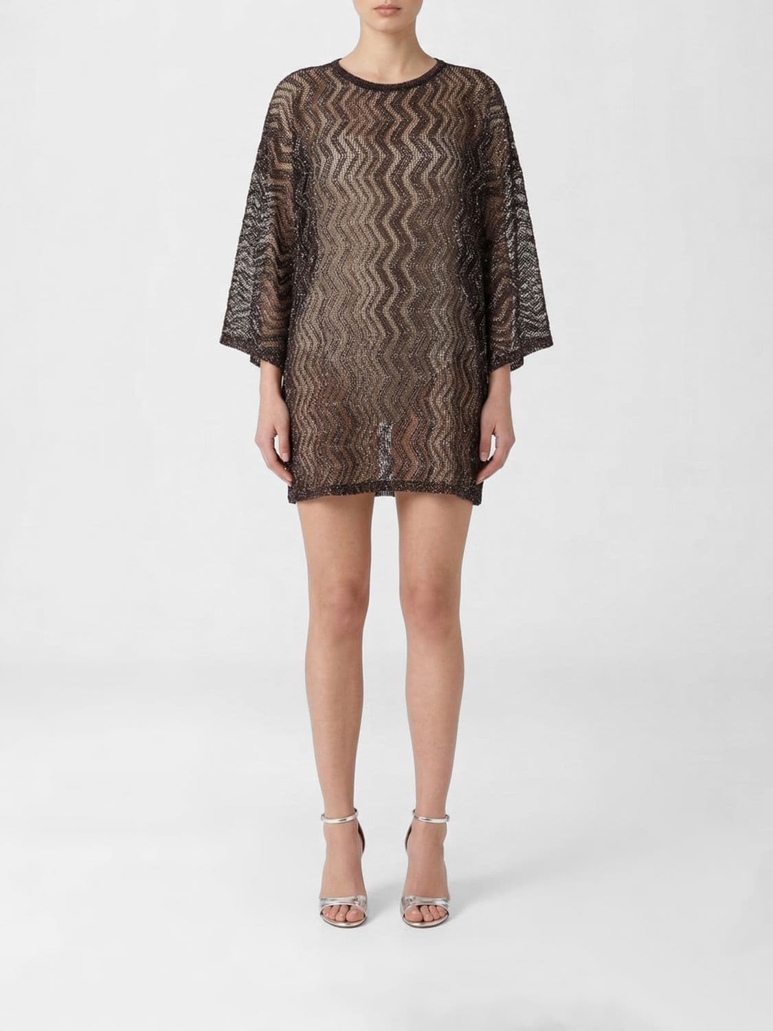 Missoni Zig Zag Viscose Lurex Knit Dress · S