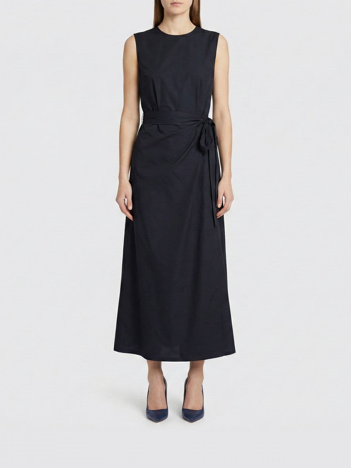 Aspesi Cotton Poplin Wrap Dress
