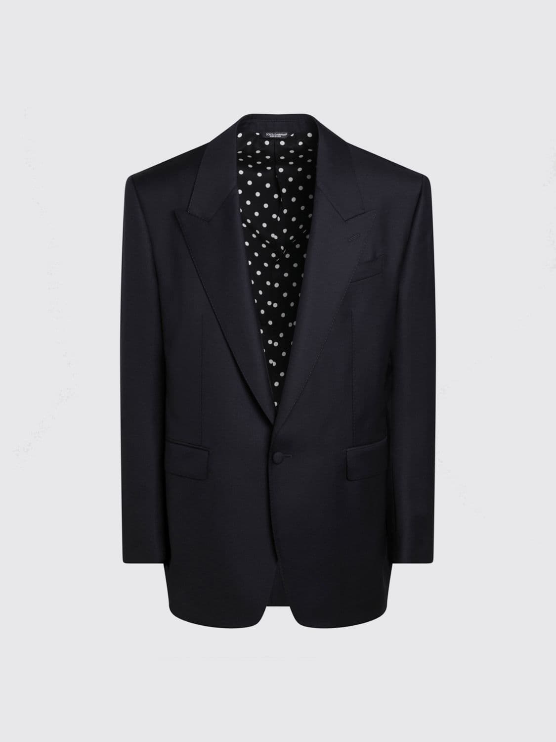 Dolce & Gabbana Single Breasted Virgin Wool Blazer