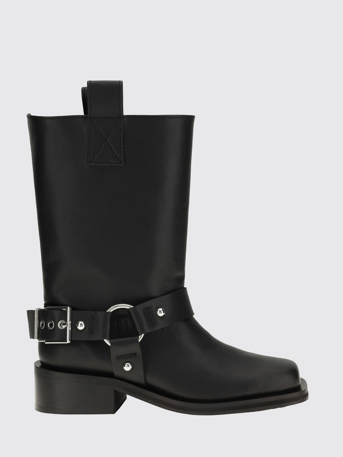 Ganni Biker Boot In Recycled Leather