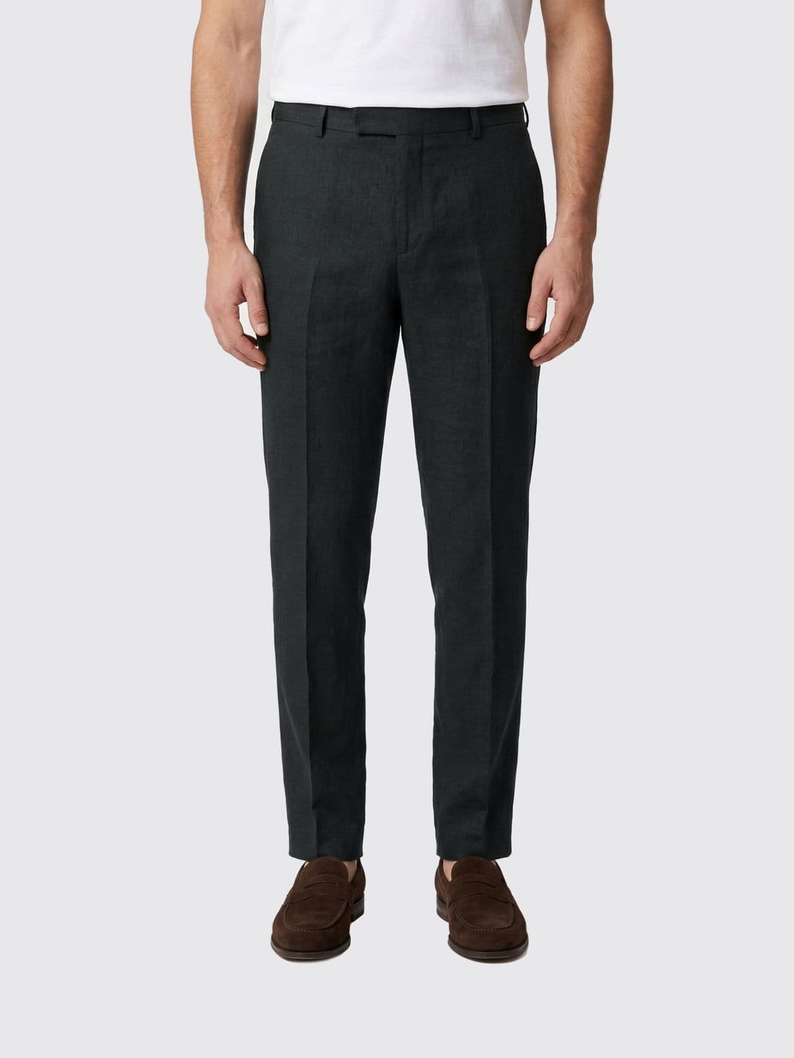 Pt Torino Linen Blend Tailored Trousers