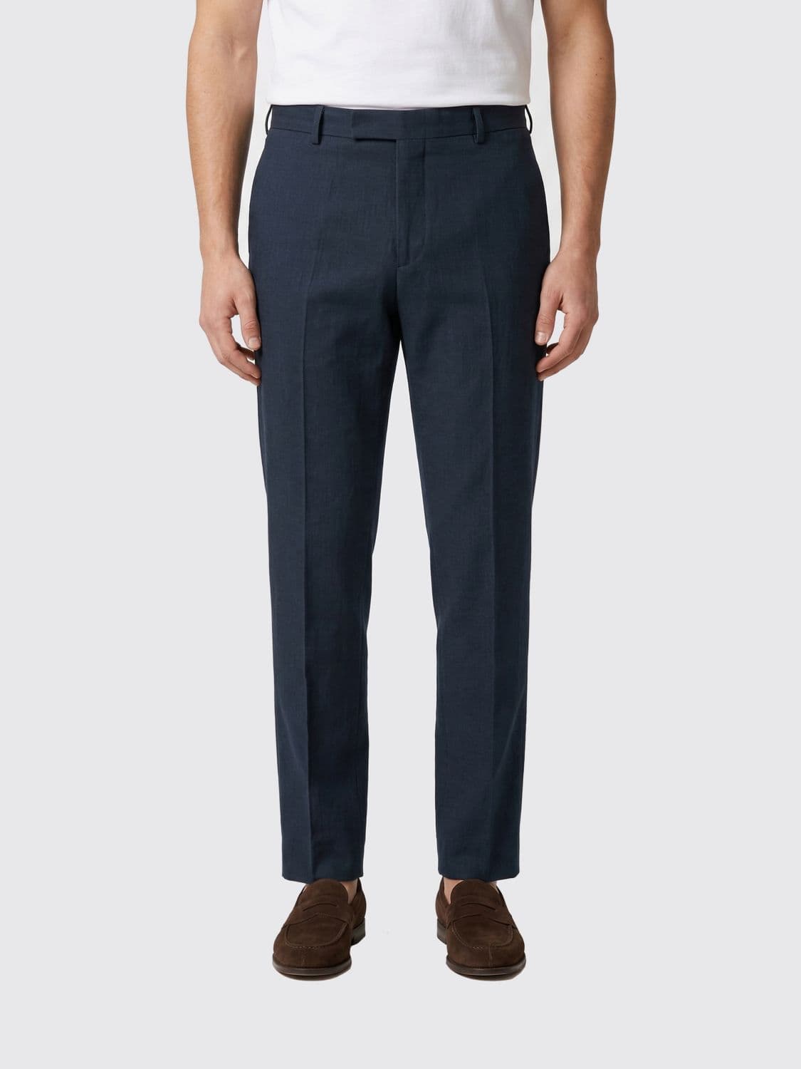 Pt Torino Linen Blend Tailored Trousers