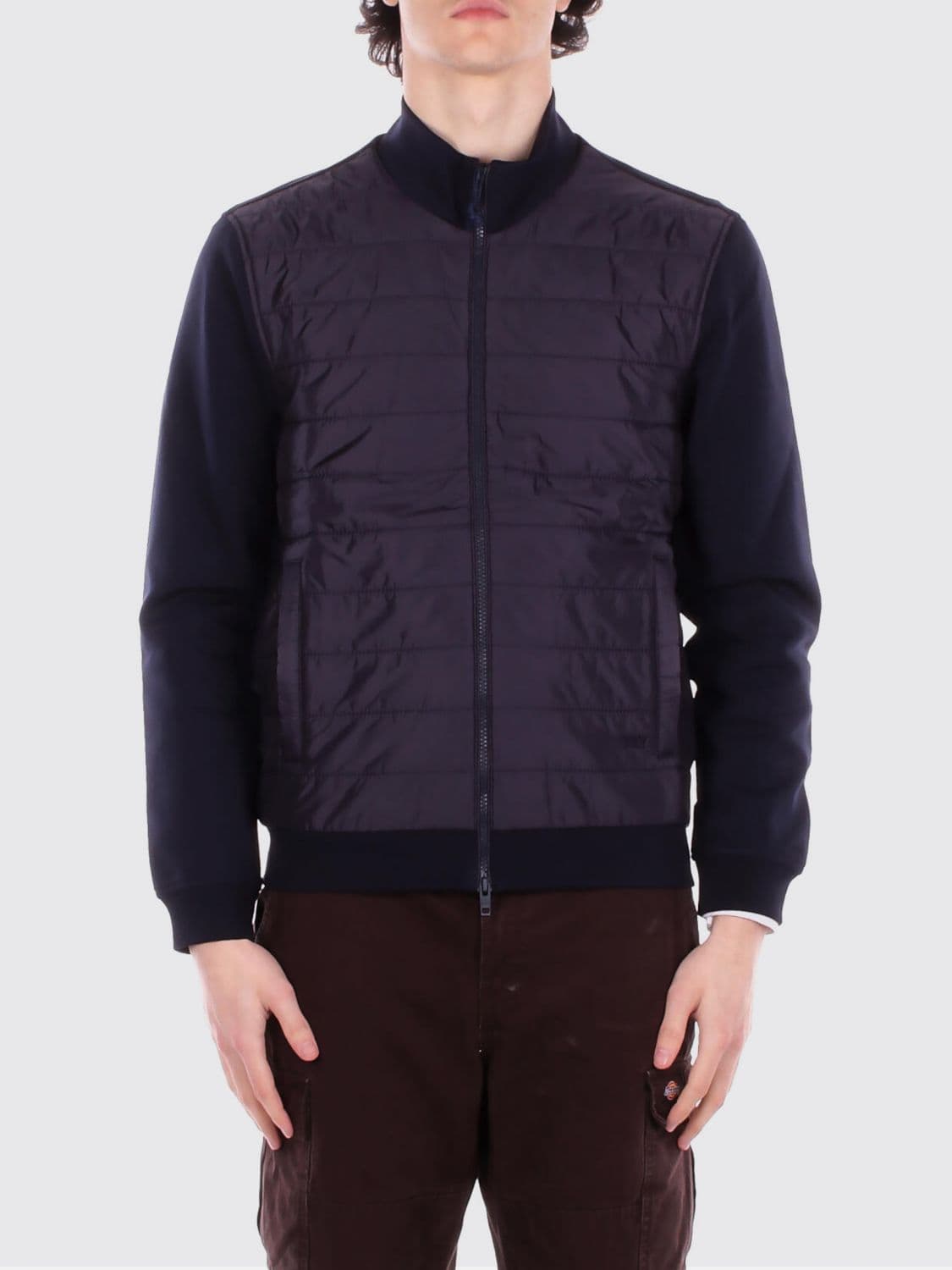 Fay Nylon and Cotton Bomber Down Jacket