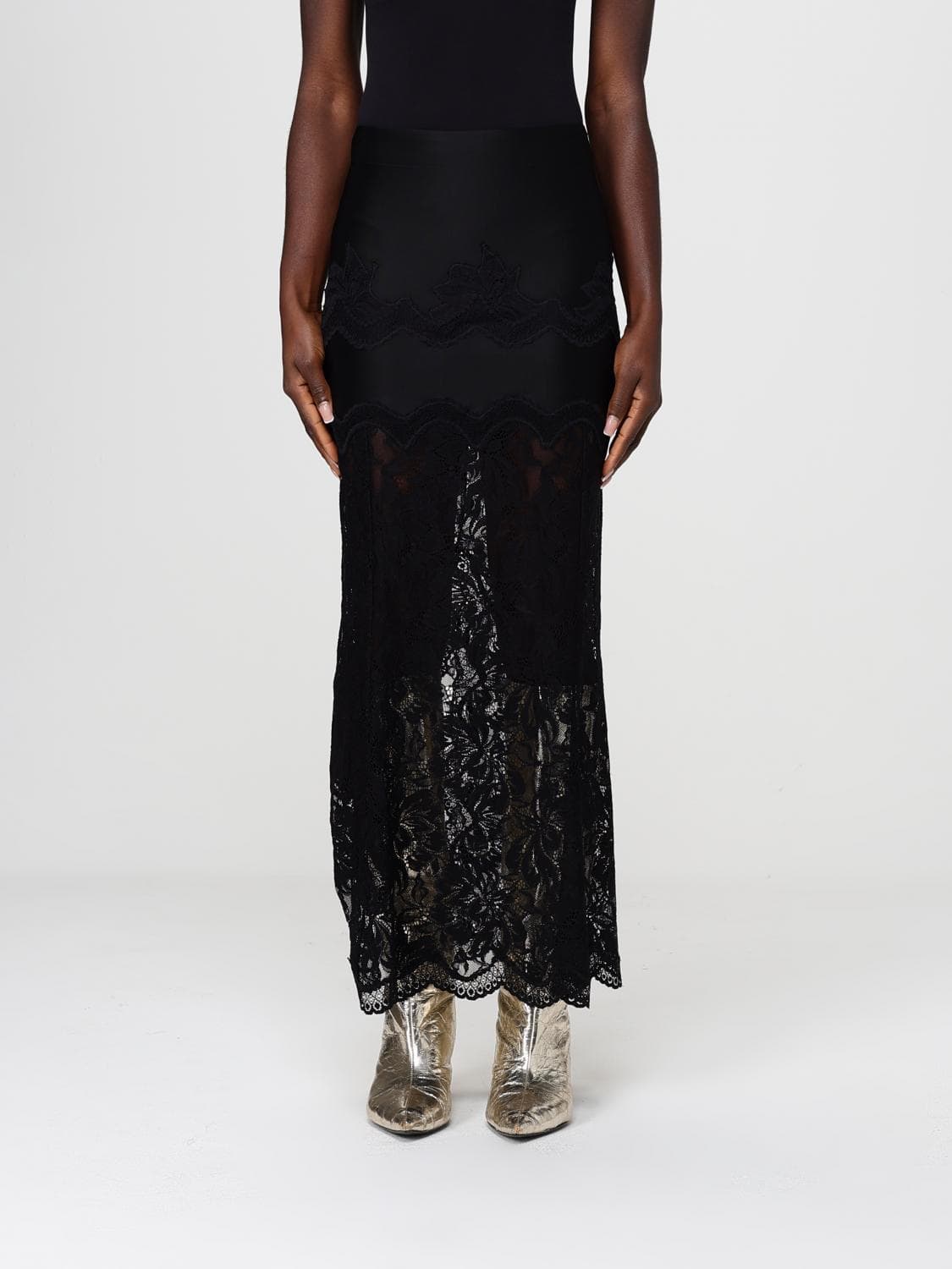 Rabanne Lace Midi Skirt