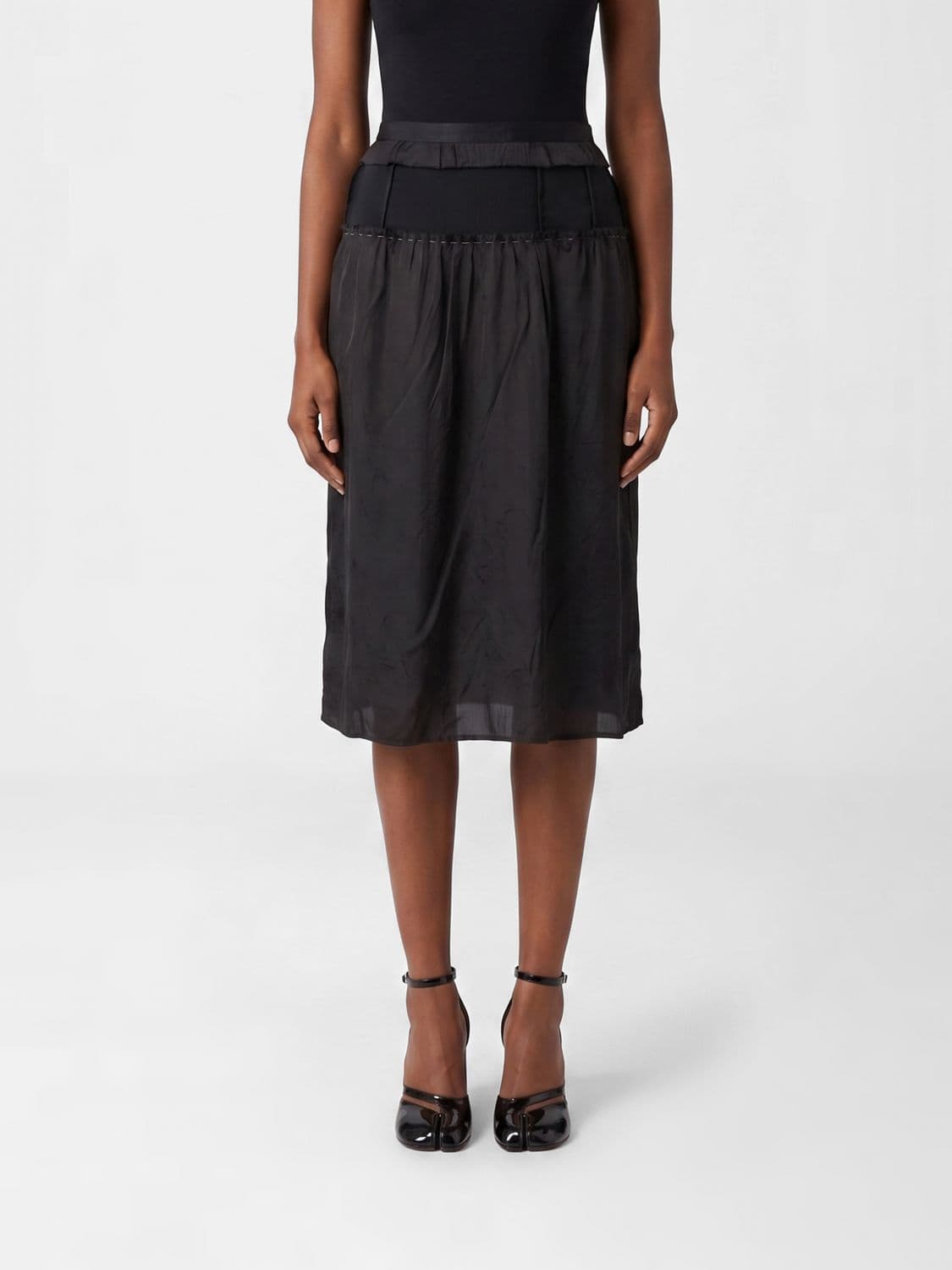 Maison Margiela Cupro Blend Skirt · 42