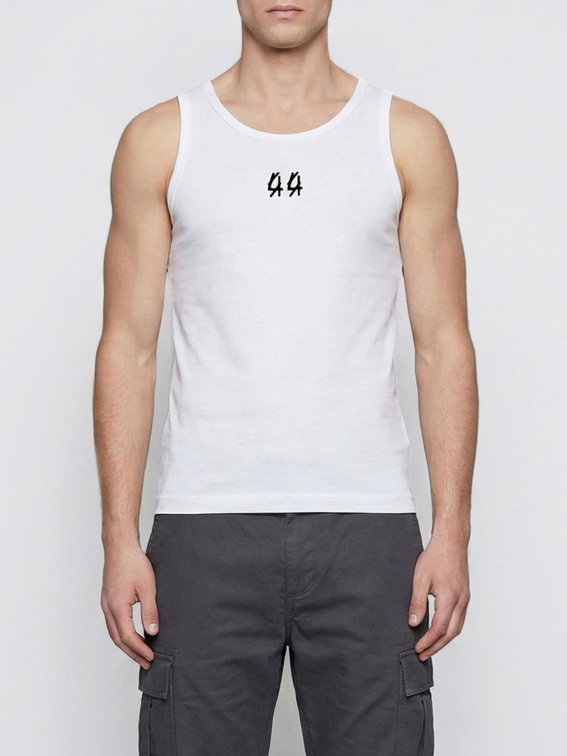 44 Label Group Stretch Cotton Tank Top · S