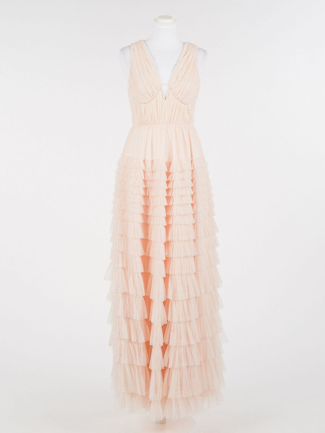 Twinset Tiered Tulle Long Dress