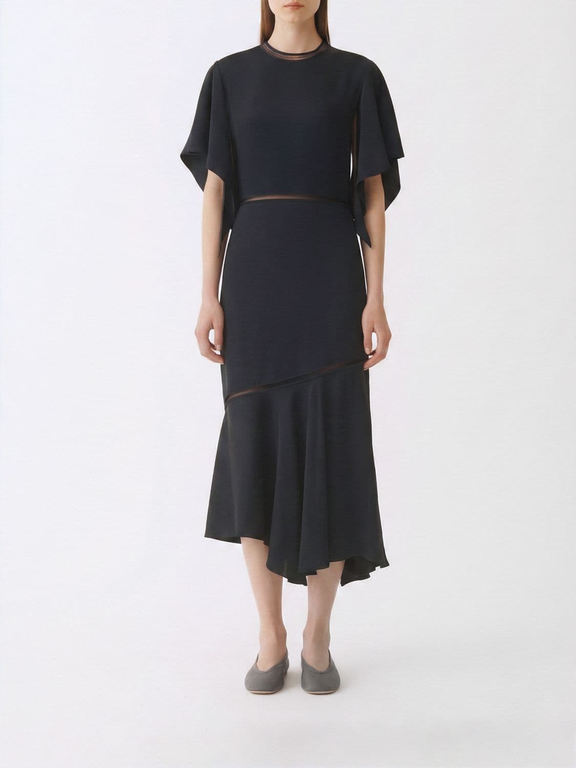Fabiana Filippi Asymmetric Viscose Dress
