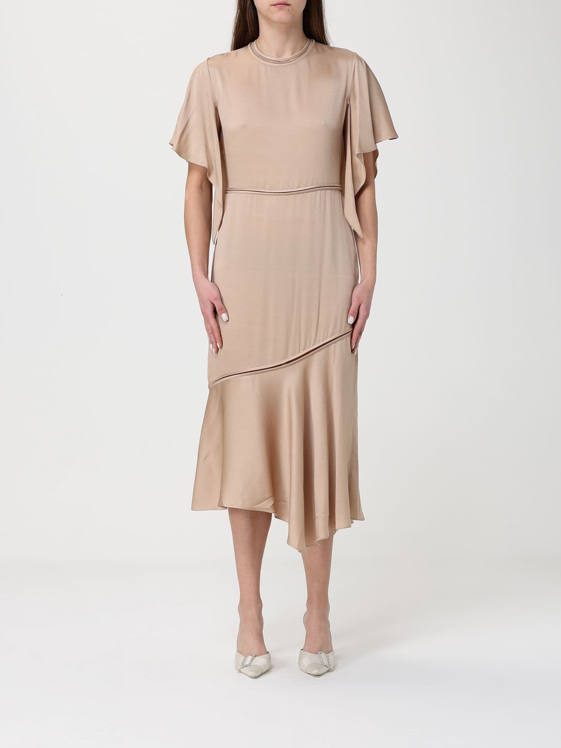 Fabiana Filippi Asymmetric Viscose Dress