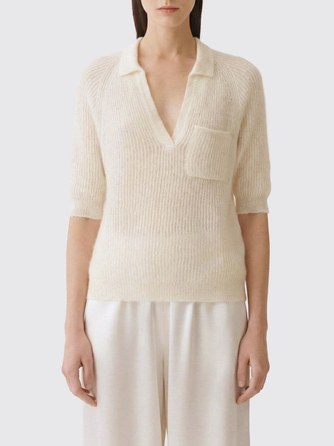 Fabiana Filippi Wool and Cashmere Knit Polo Shirt