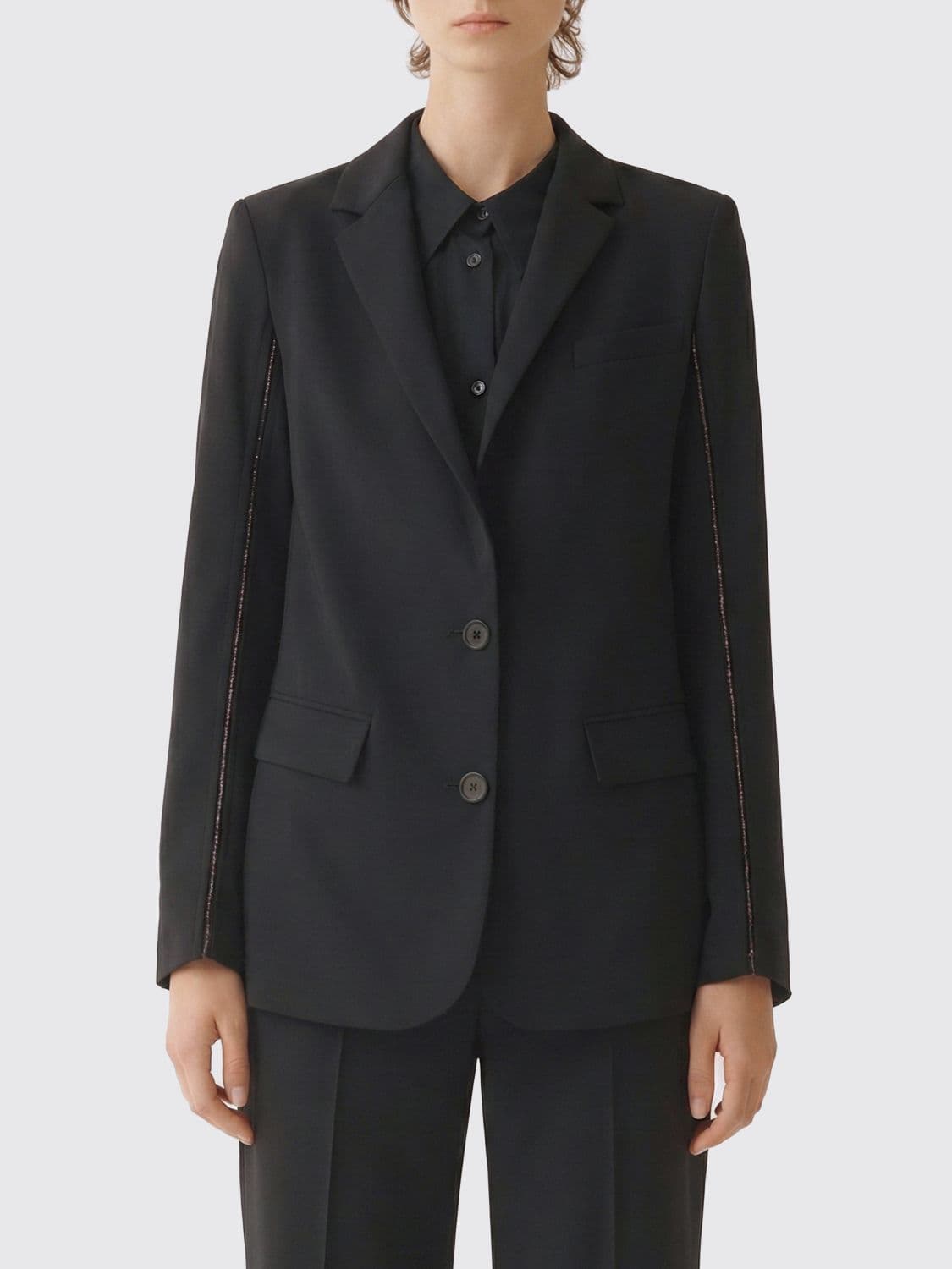 Fabiana Filippi Single-Breasted Virgin Wool Blazer