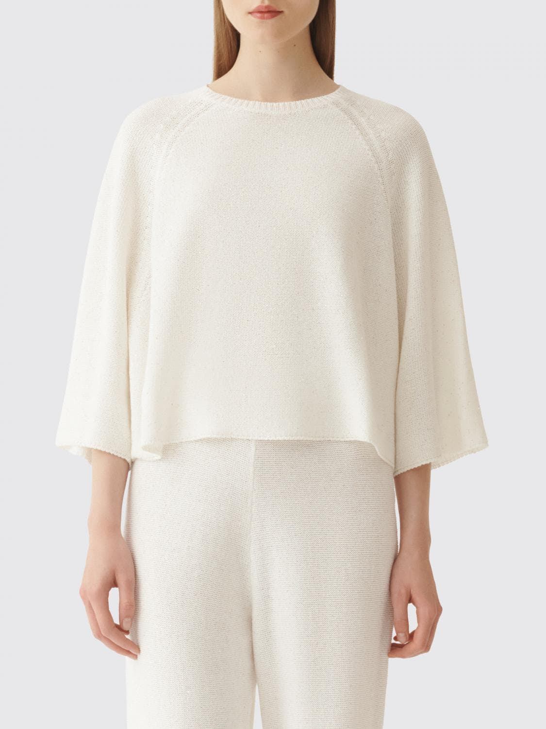 Fabiana Filippi Cotton and Linen Knit Top · XL